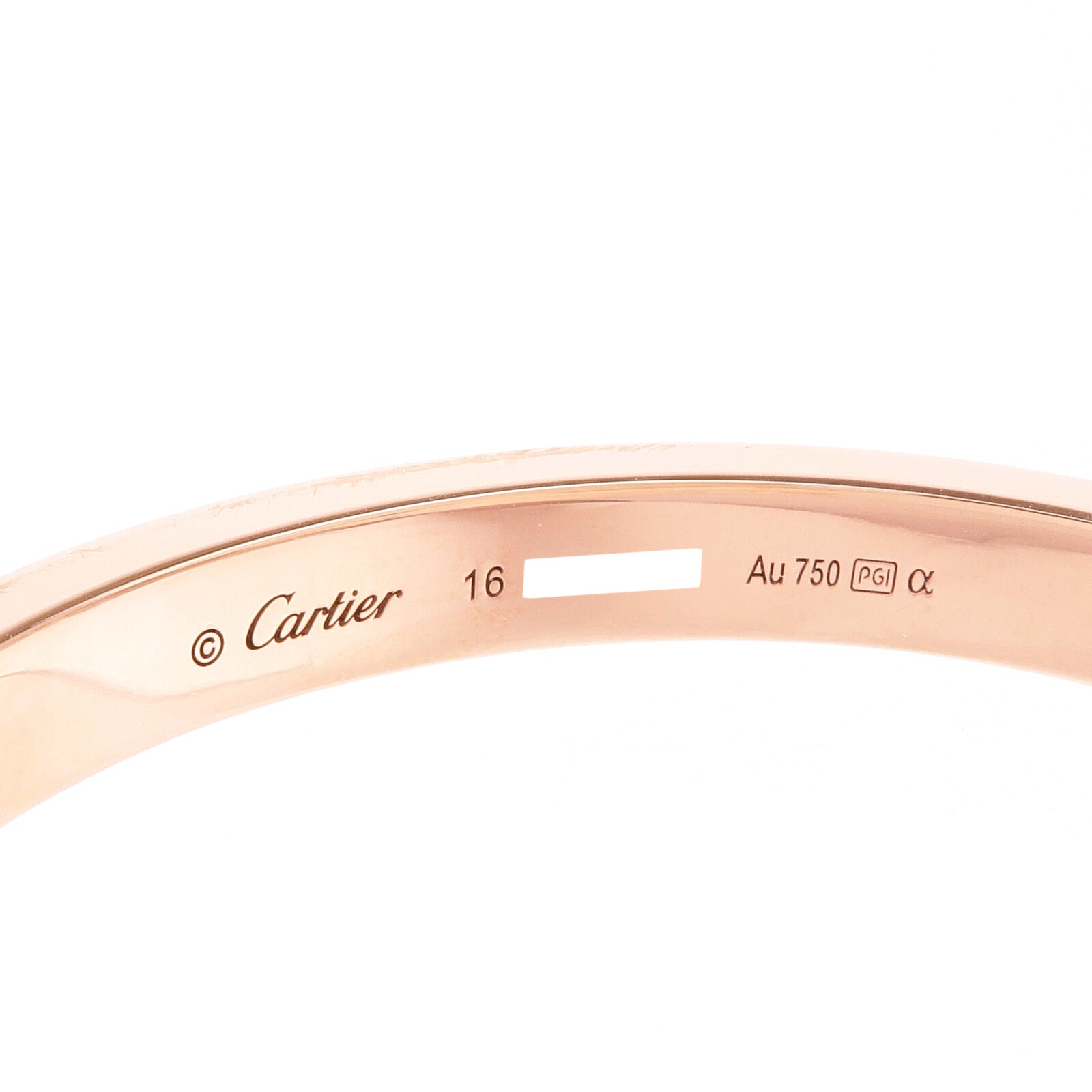 CARTIER 【激減優惠】18K玫瑰金Love Bracelet鑽石手鐲Cartier#16