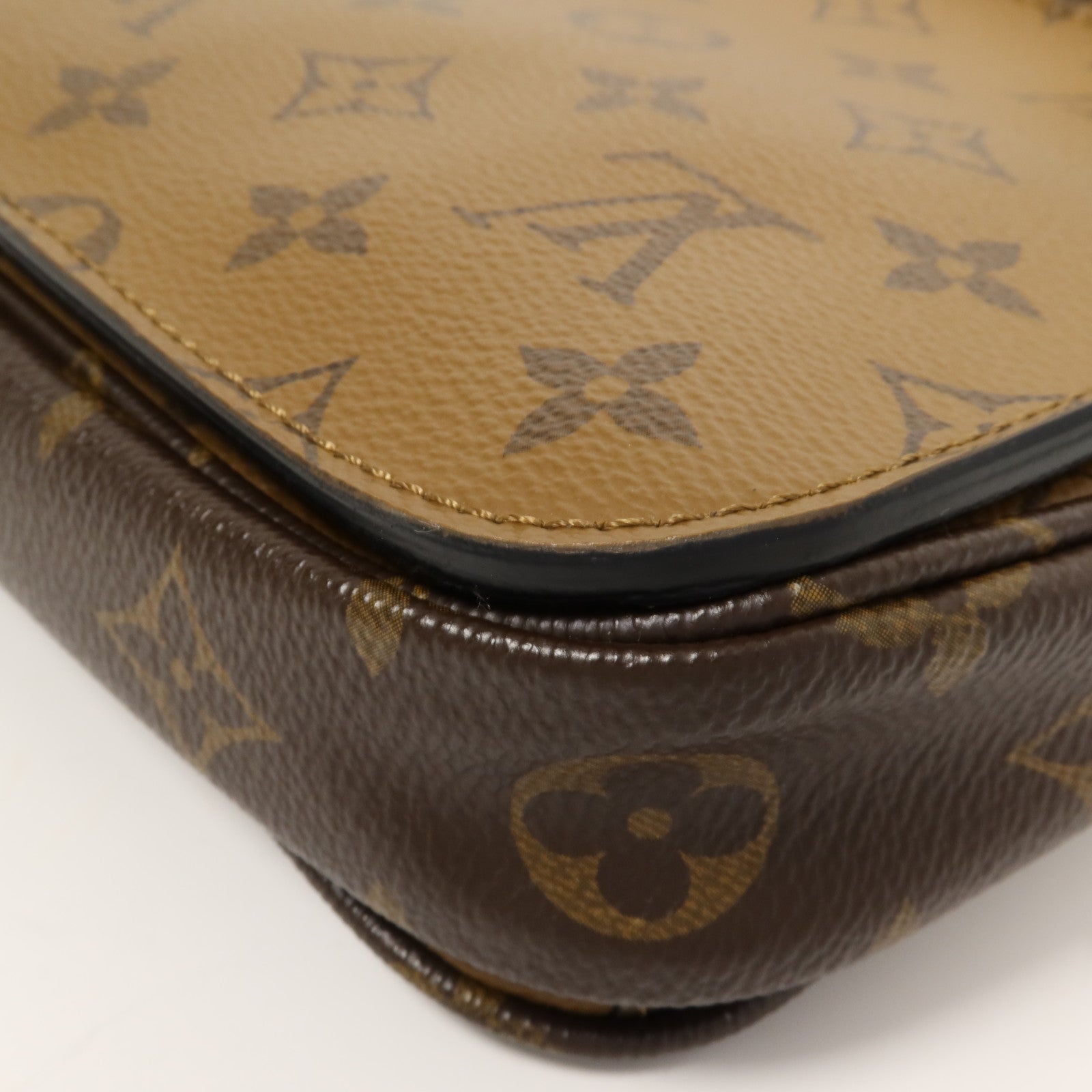 LOUIS VUITTON Monogram Reverse Pochette Metis金扣手挽肩背兩用袋