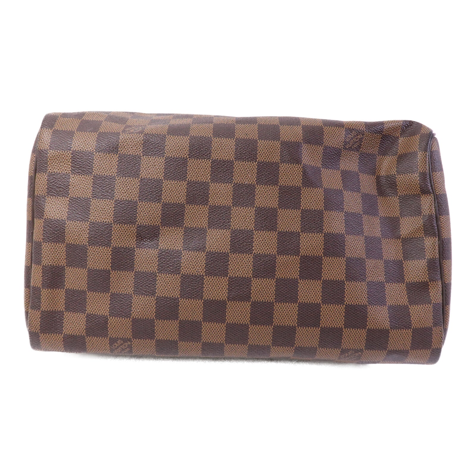 LOUIS VUITTON Damier Speedy 30金扣手挽袋