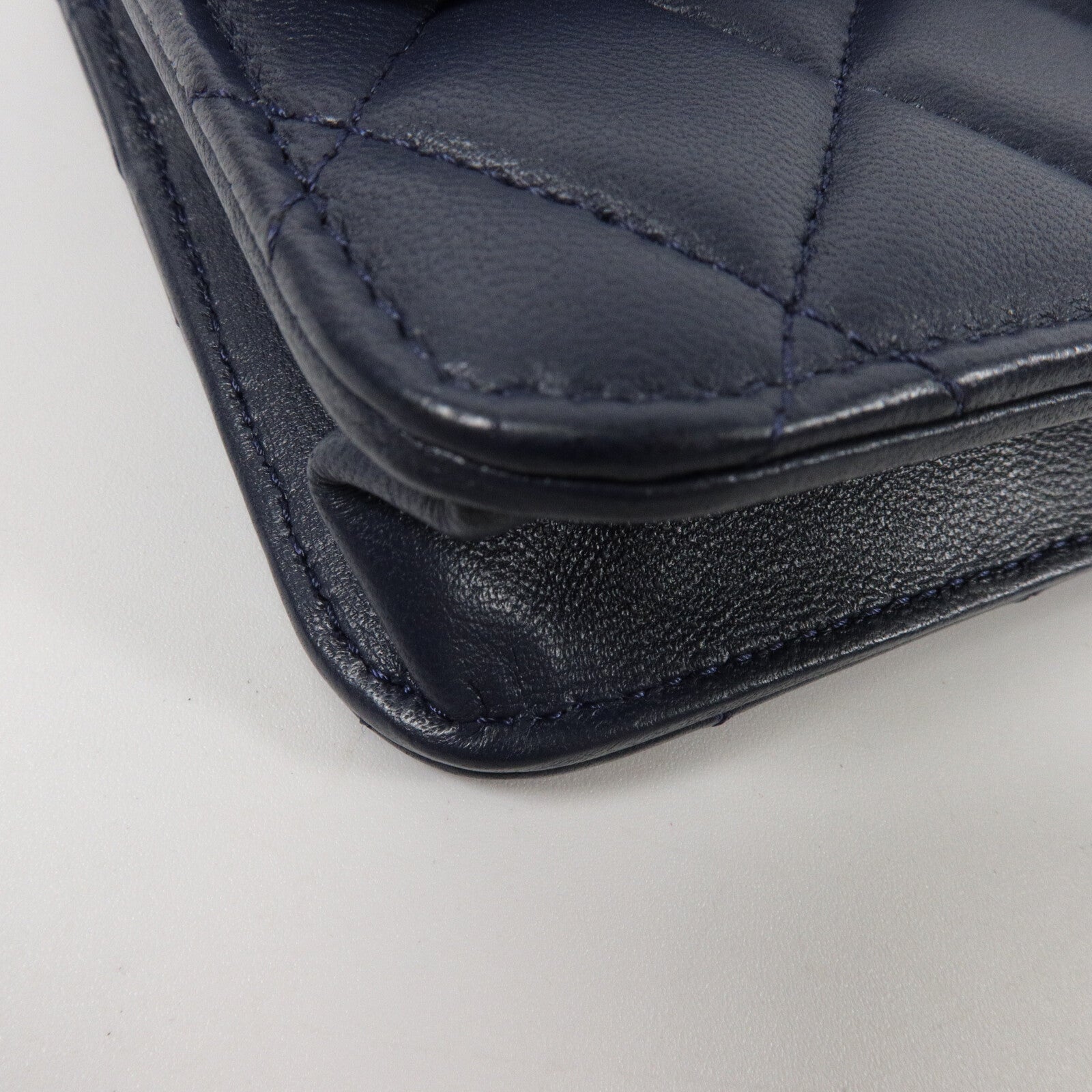 CHANEL 羊皮皮革Mini Flap Bag鏈帶手挽肩背兩用袋