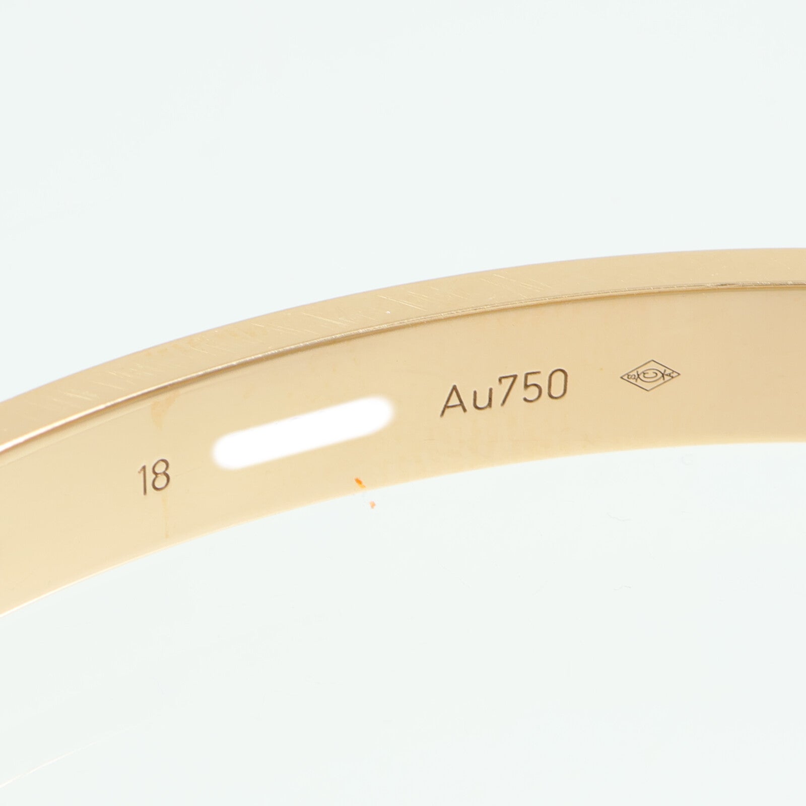 CARTIER 18玫瑰金Love Bracelet 4P Diamond手鐲