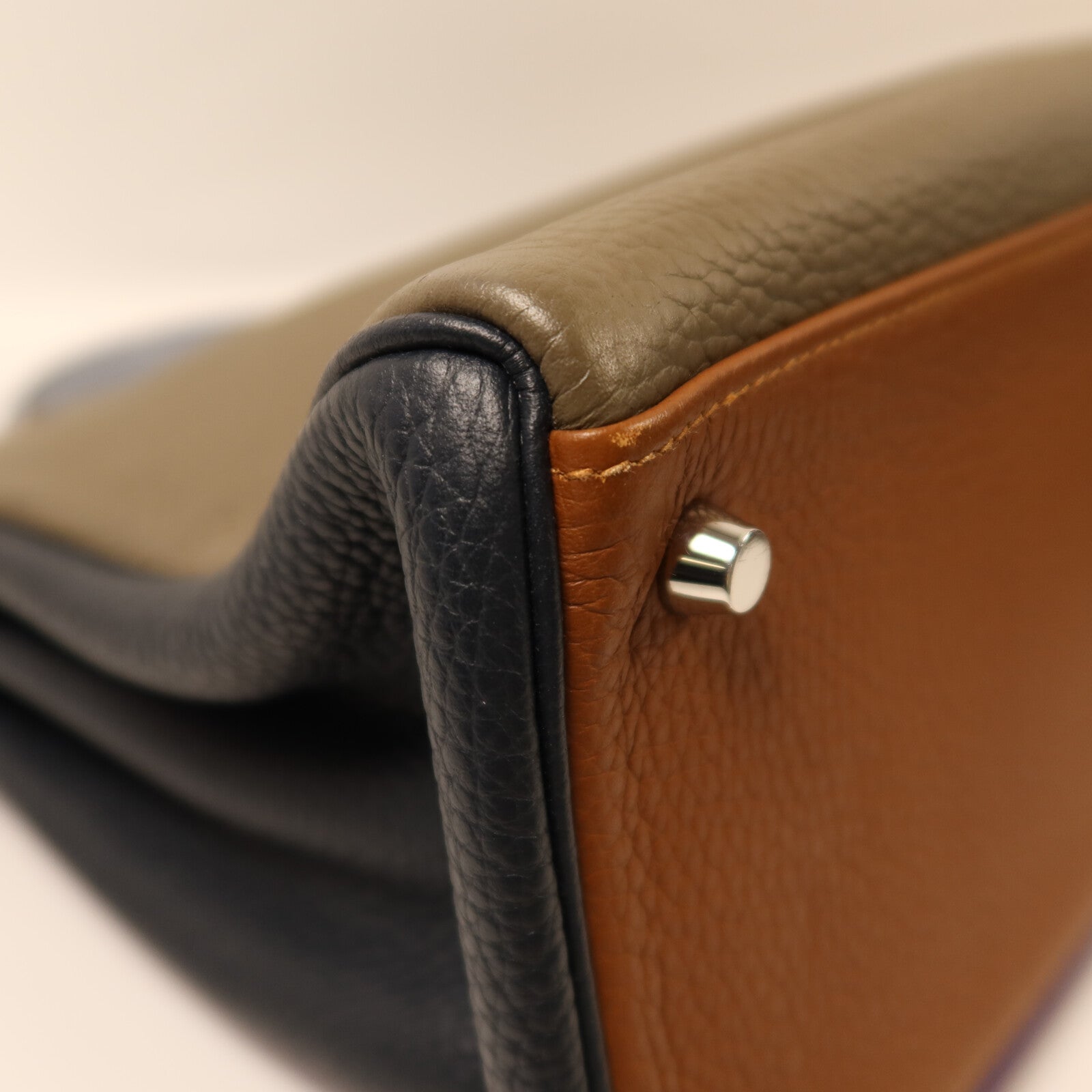 HERMES Togo皮革Kelly 32銀扣手挽肩背兩用袋