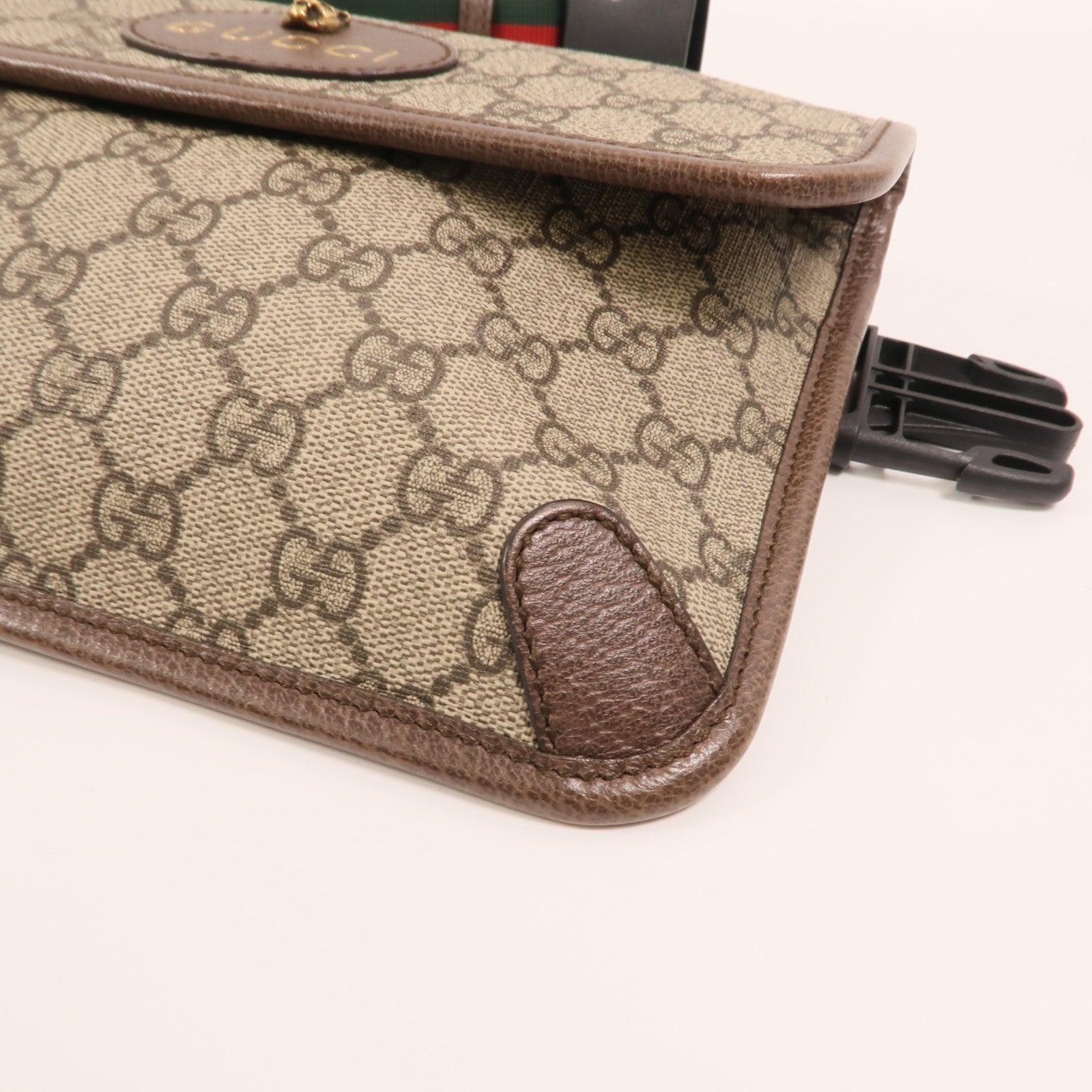 GUCCI 塗層帆布Neo Vintage GG Supreme金扣腰包