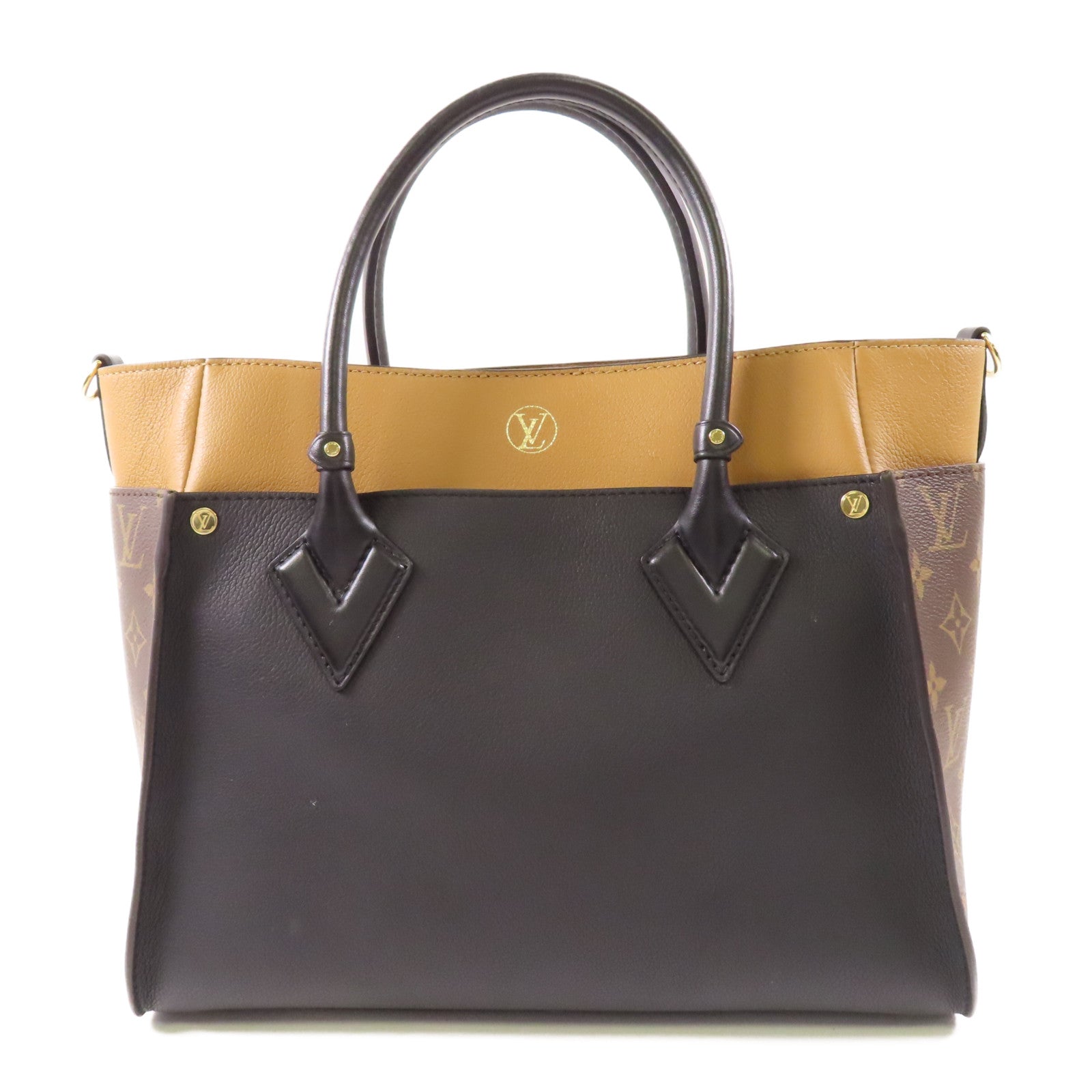 LOUIS VUITTON LV GHW On My Side MM 2 Way Shoulder Bag M53823 Monogram Calfskin