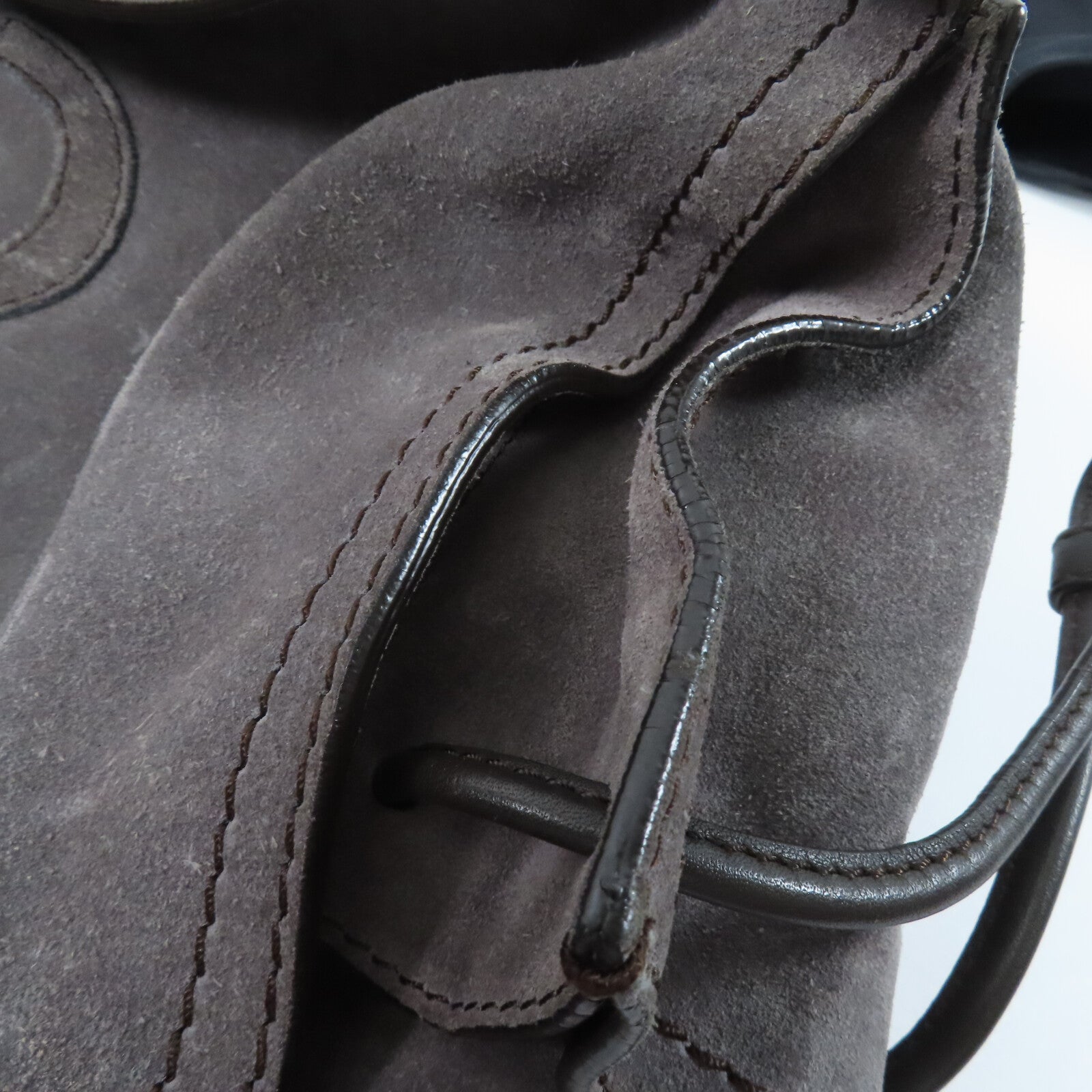 LOEWE 麂皮皮革Anagram Shoulder Bag肩背袋