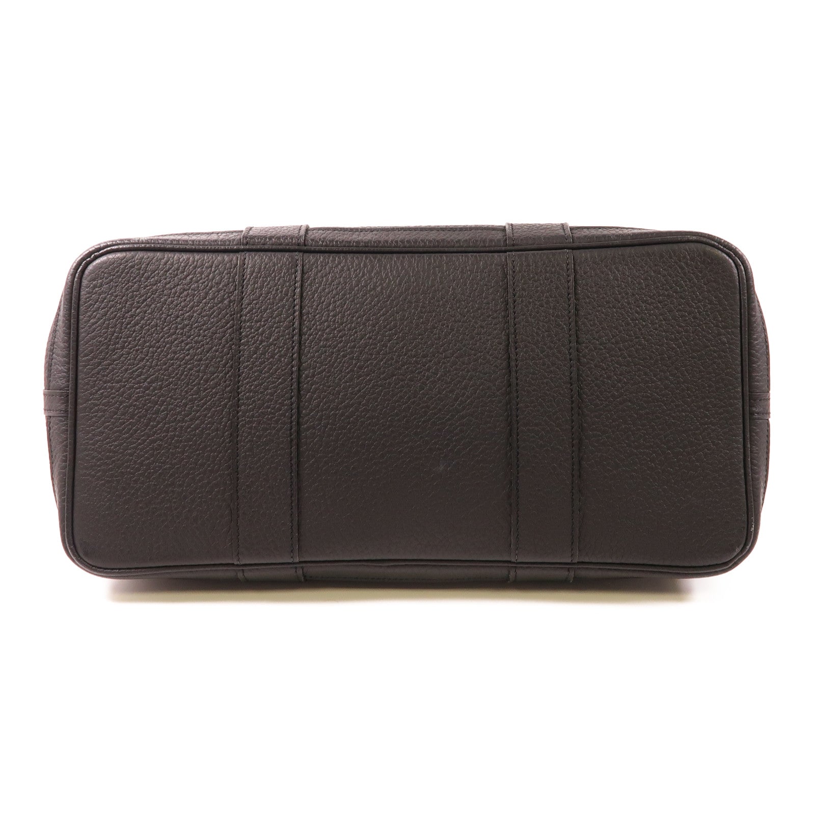 HERMES Country皮革Garden Party 36銀扣肩背袋Noir
