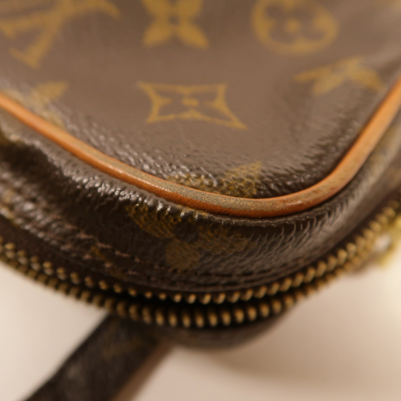 LOUIS VUITTON Monogram Marly Bandouliere金扣肩背袋棕色
