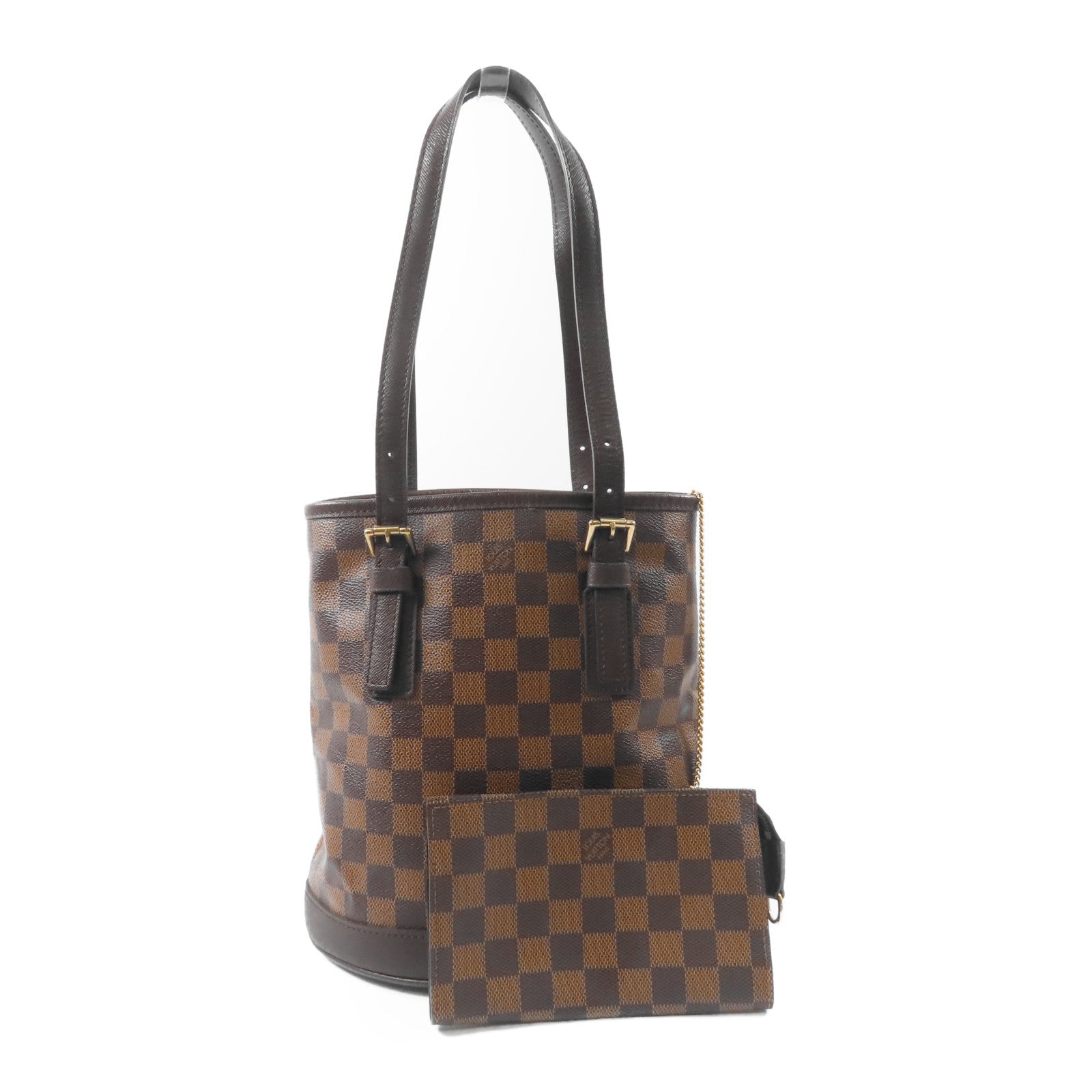 LOUIS VUITTON Damier Marais金扣肩背袋