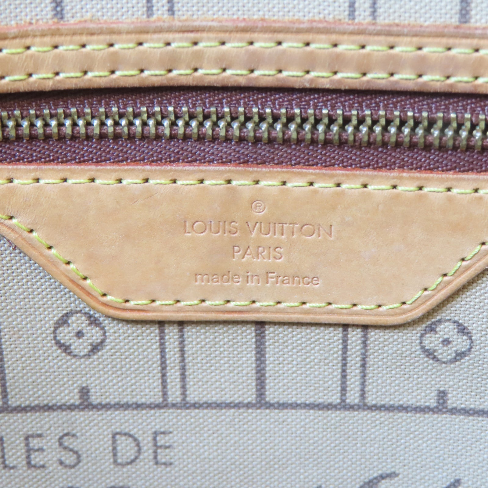 LOUIS VUITTON Monogram Neverfull MM金扣肩背袋/手挽袋啡色