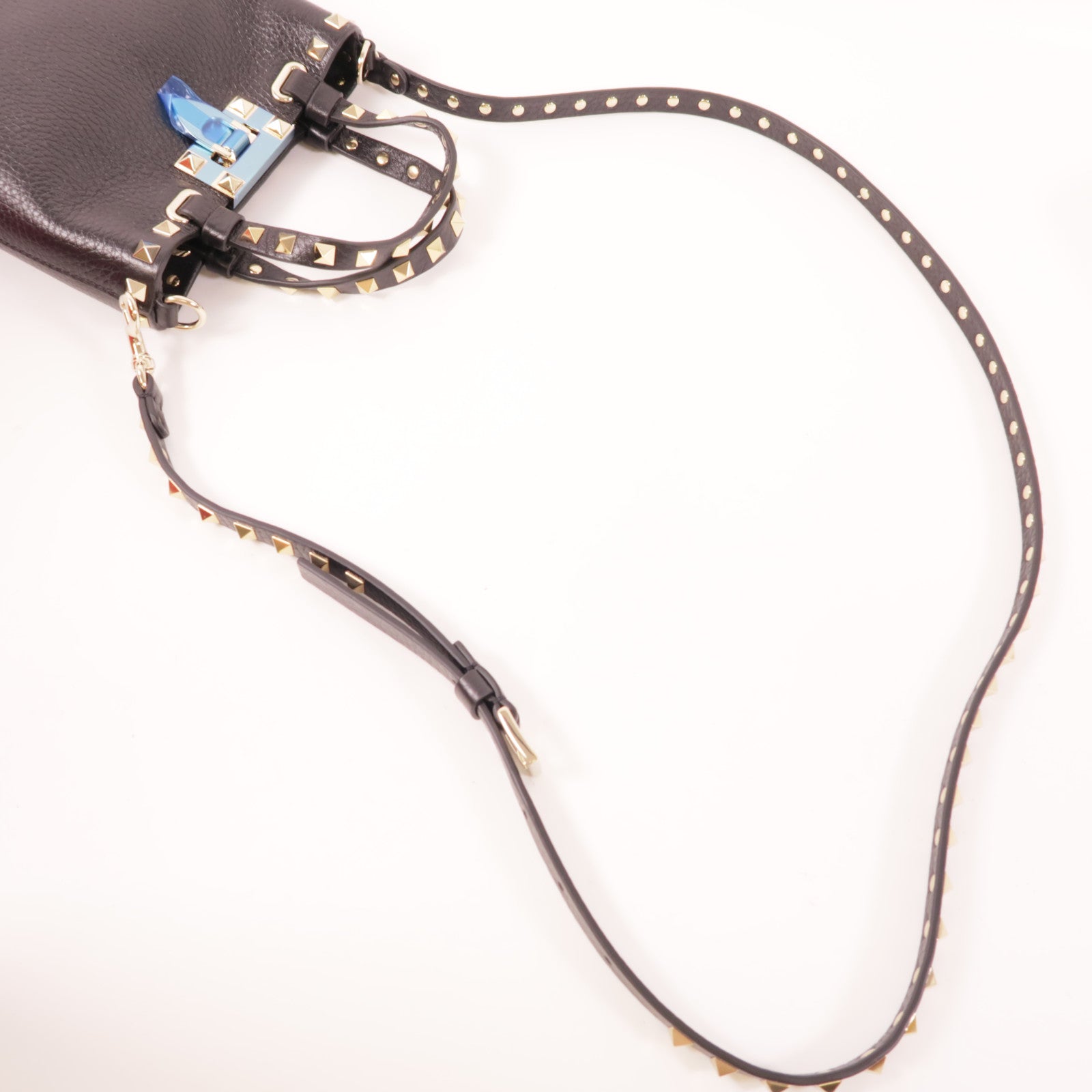 Valentino 【激減優惠】牛皮皮革Rockstud 金扣手挽肩背兩用袋