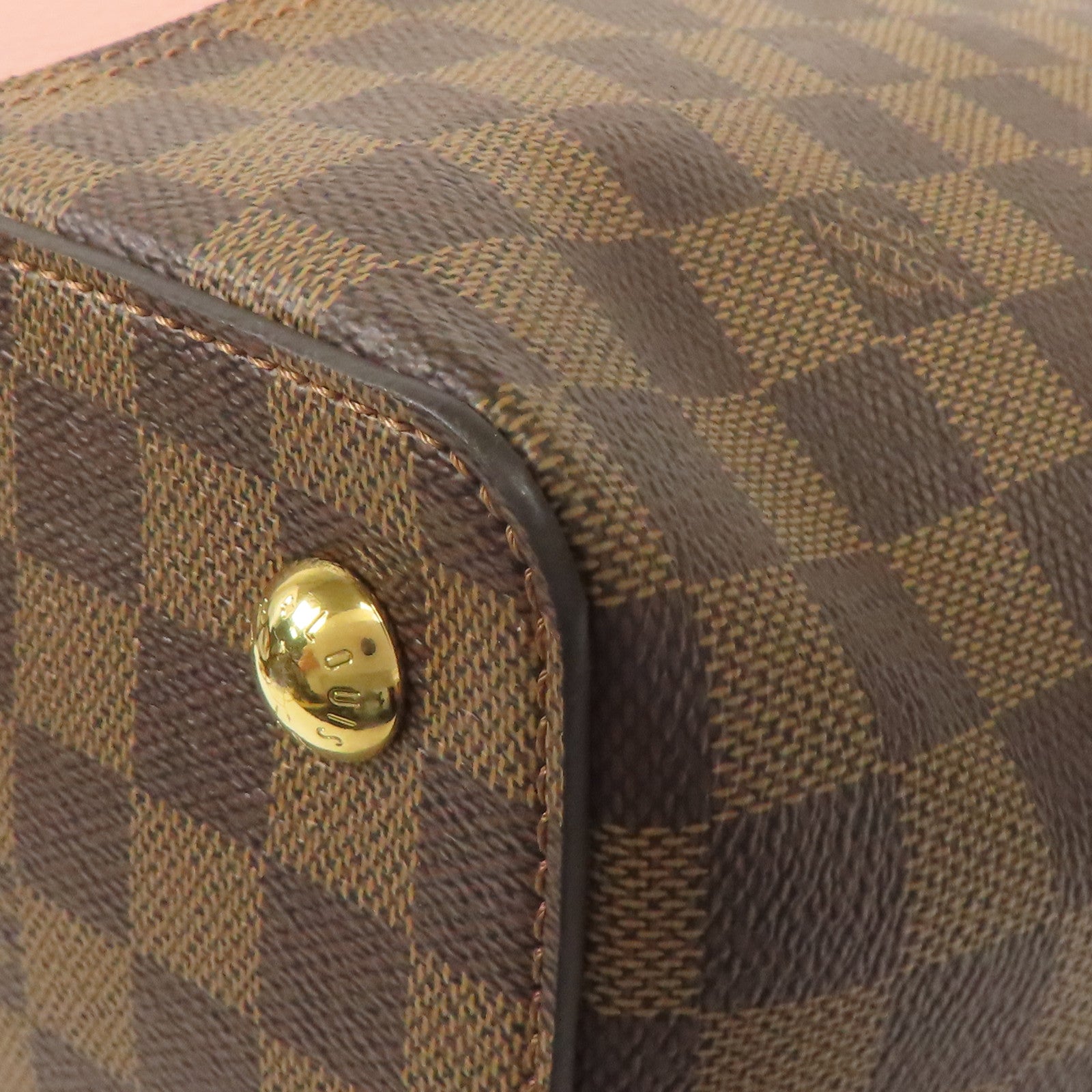 LOUIS VUITTON Damier Shoulder Bag金扣手挽肩背兩用袋