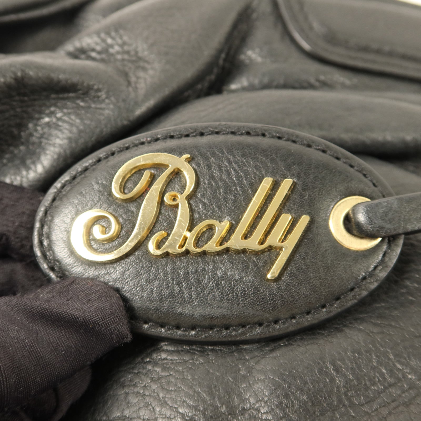 BALLY 牛皮皮革Handbag金扣手挽袋