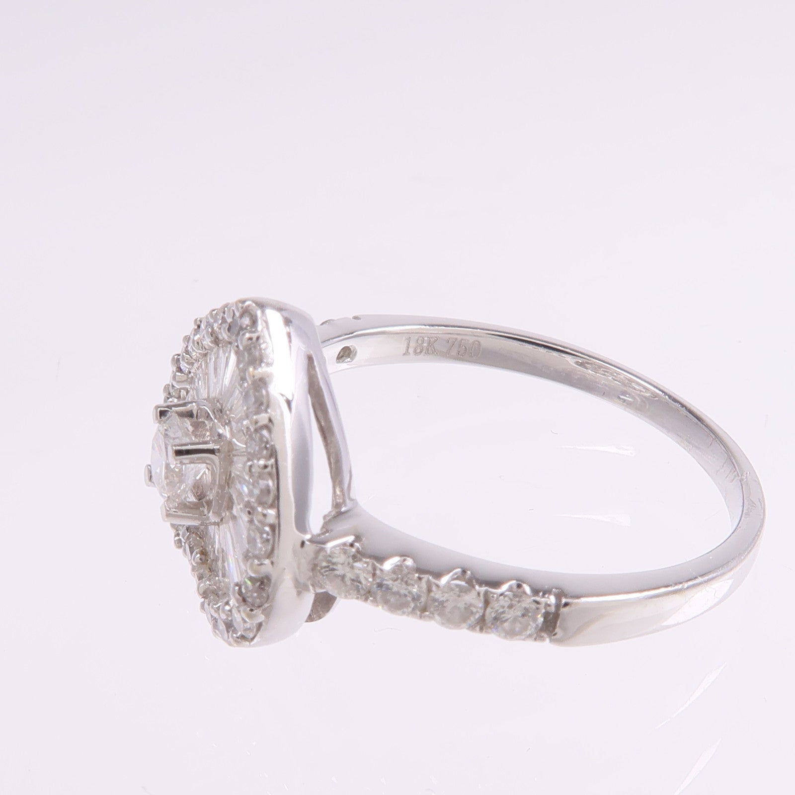 JEWELRY 【激減優惠】18K白金Diamond Ring鑽石戒指US#6.5