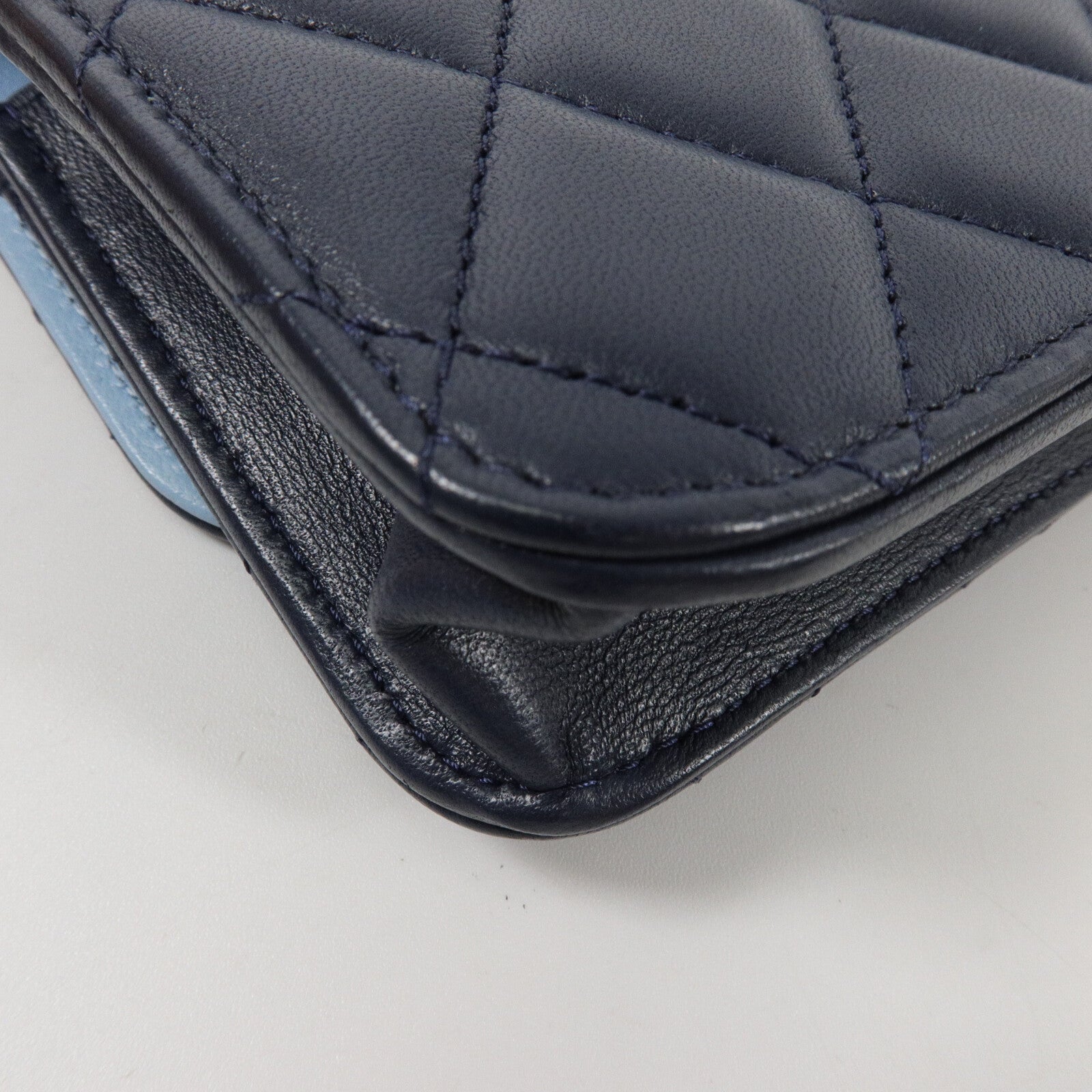 CHANEL 羊皮皮革Mini Flap Bag鏈帶手挽肩背兩用袋