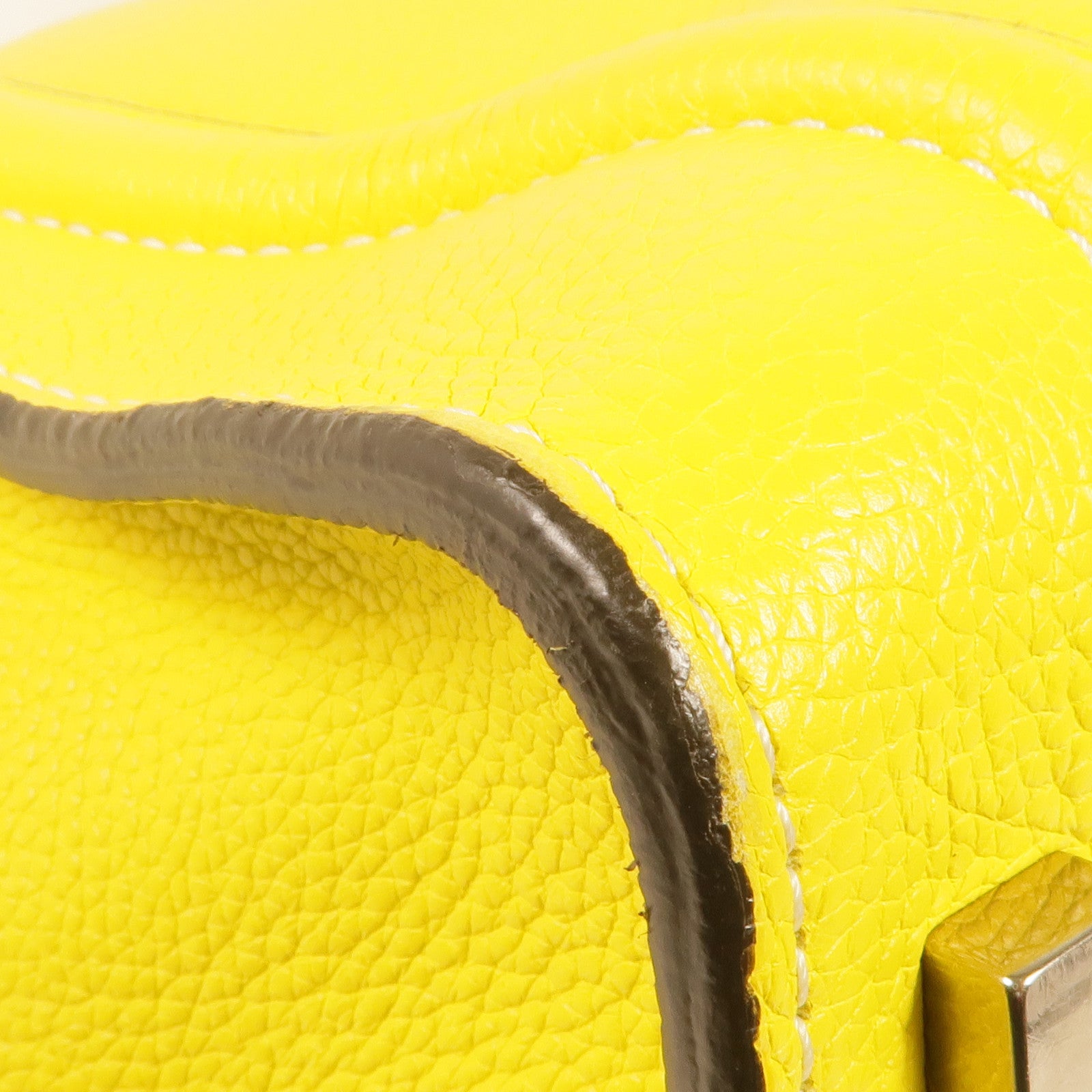 CELINE 牛皮皮革Mini Luggage銀扣手挽袋