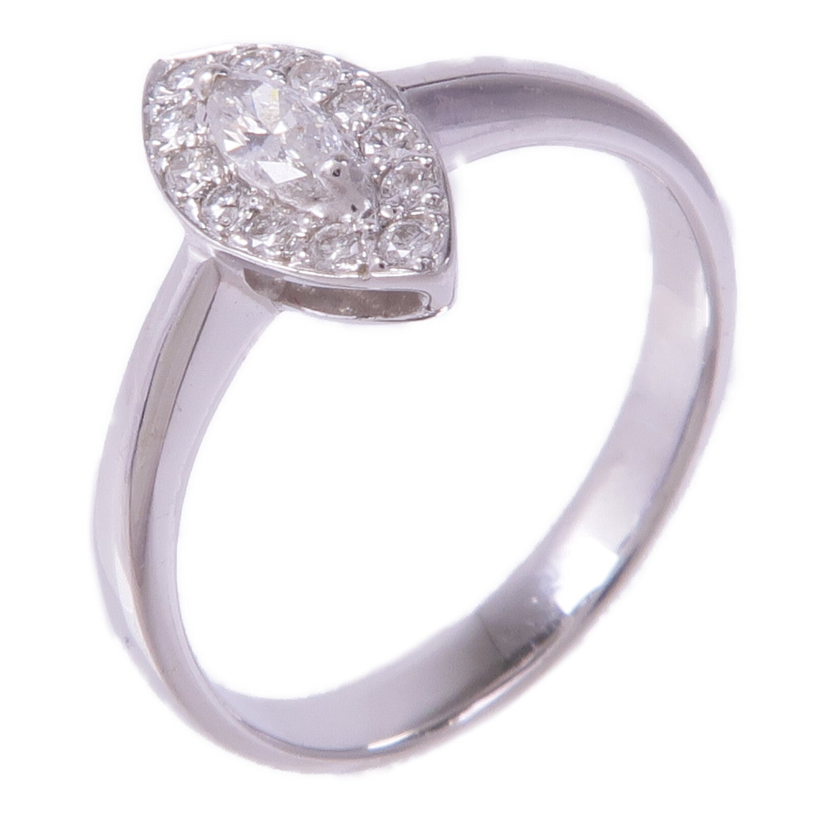 JEWELRY 【激減優惠】18K白金Diamond Ring鑽石戒指US#4.5