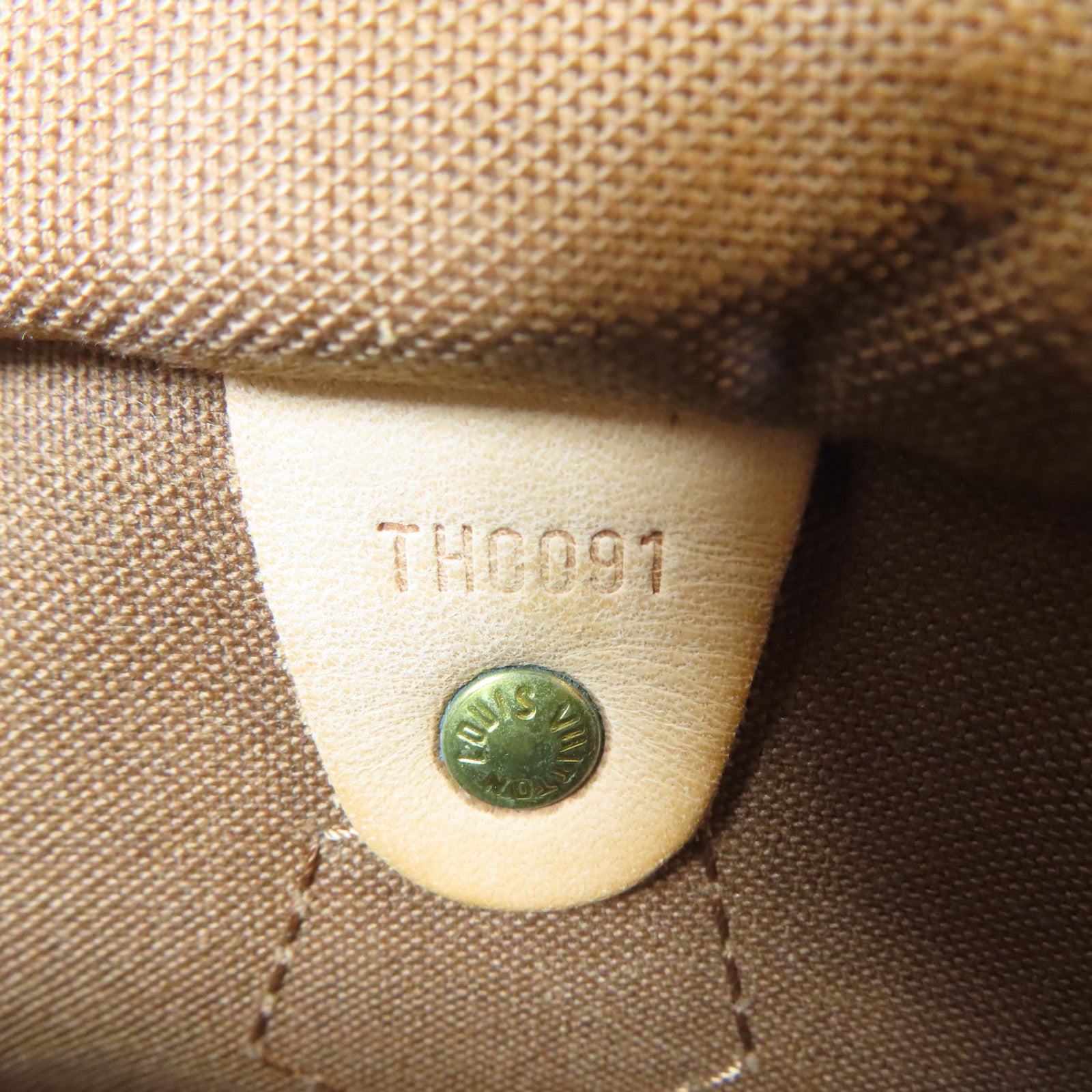 LOUIS VUITTON Monogram Speedy 30金扣手挽袋棕色