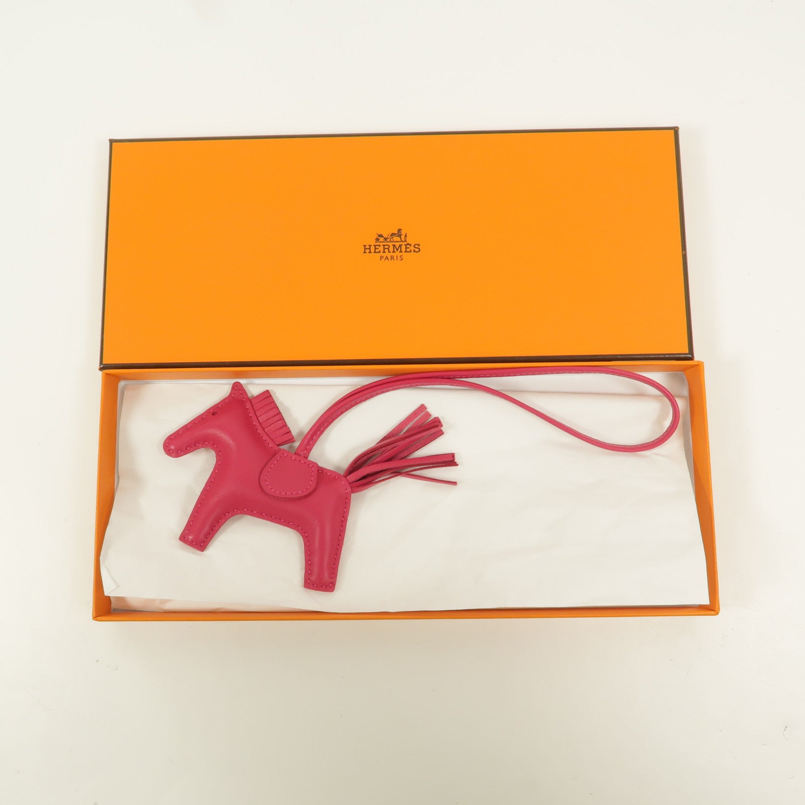 HERMES Milo皮革Rodeo PM掛飾