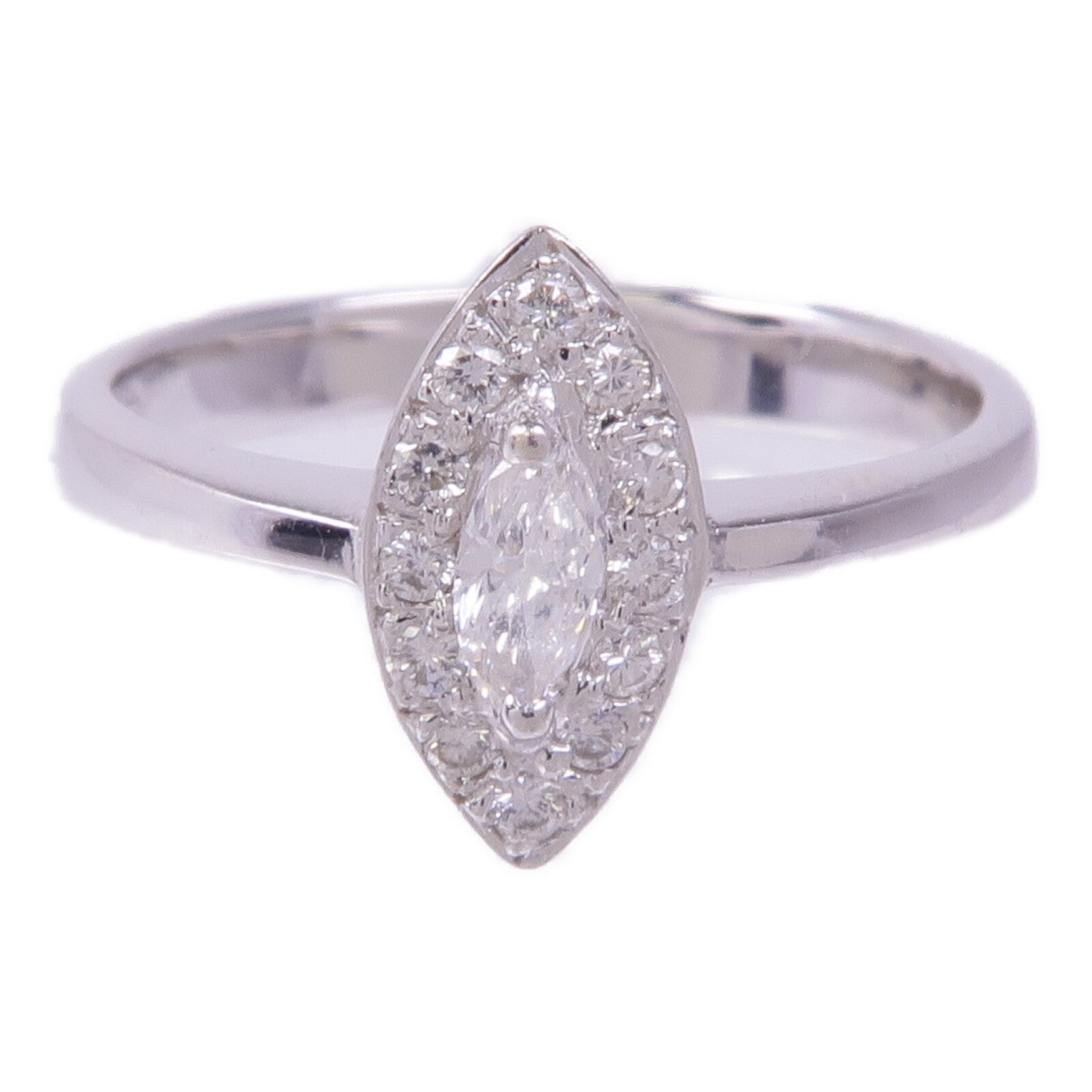 JEWELRY 【激減優惠】18K白金Diamond Ring鑽石戒指US#4.5