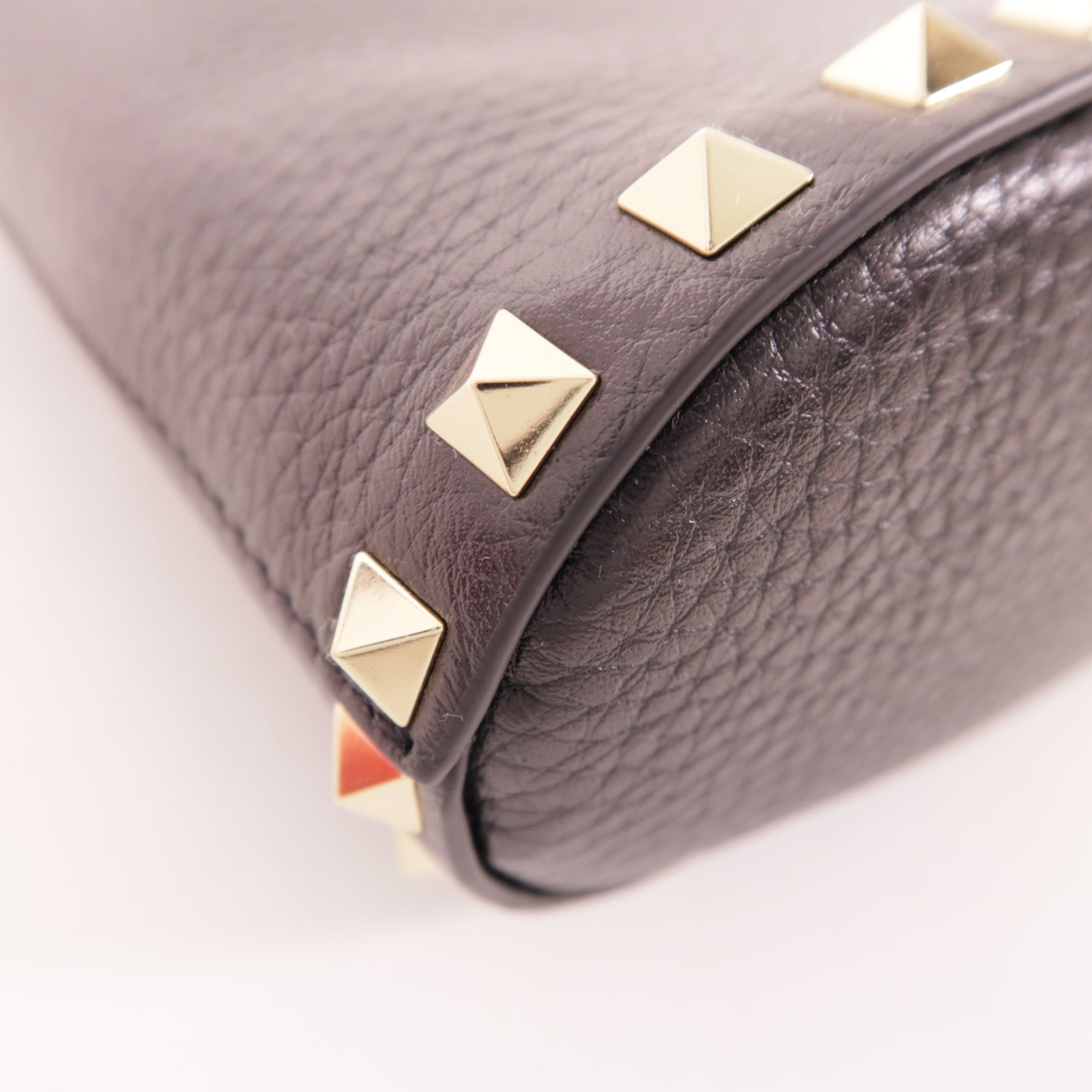 Valentino 【激減優惠】牛皮皮革Rockstud 金扣手挽肩背兩用袋