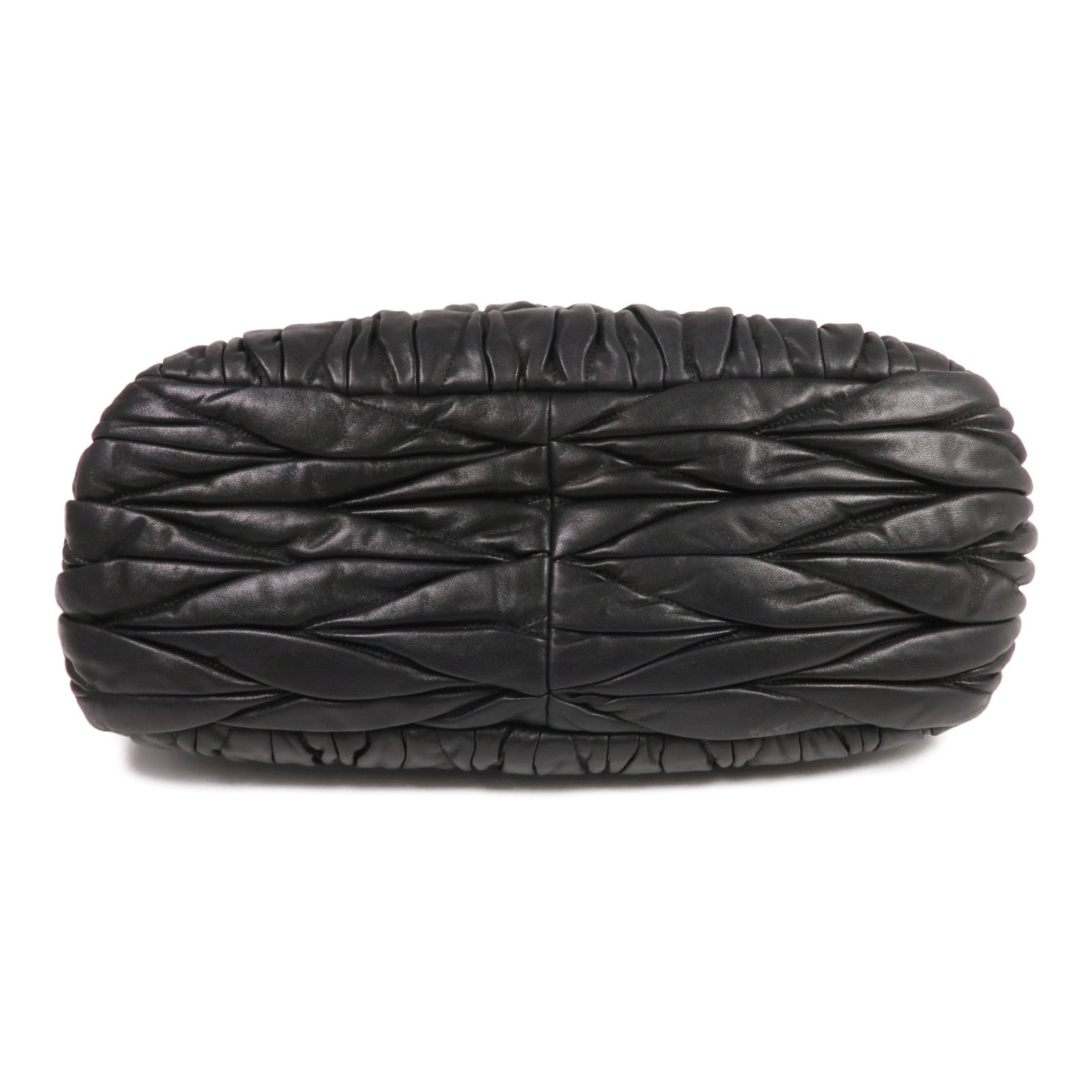 Miu Miu 羊皮皮革Chain Shoulder銀扣鏈帶肩背袋