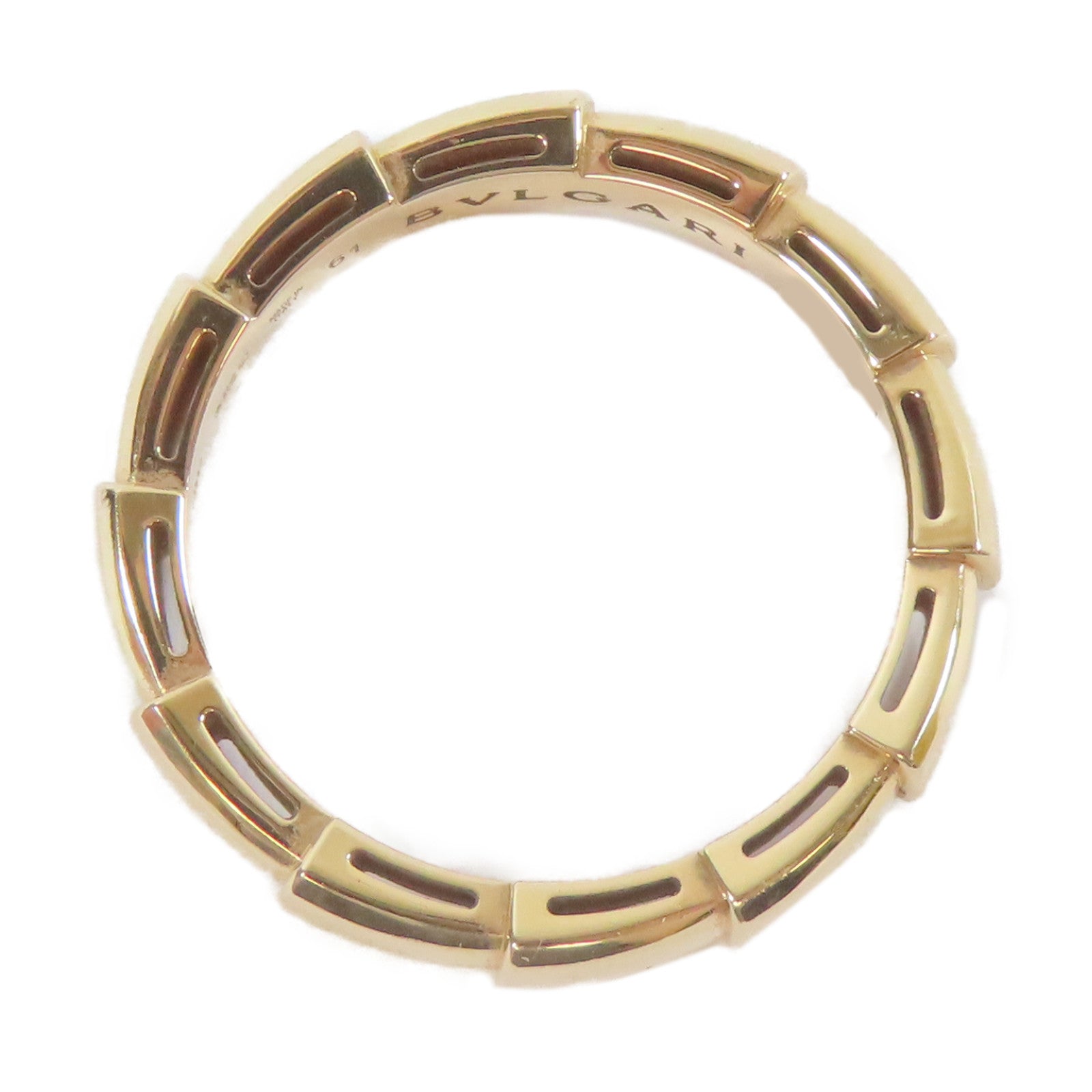 BVLGARI 【激減優惠】18K玫瑰金Serpenti Ring戒指#61/US#9.25