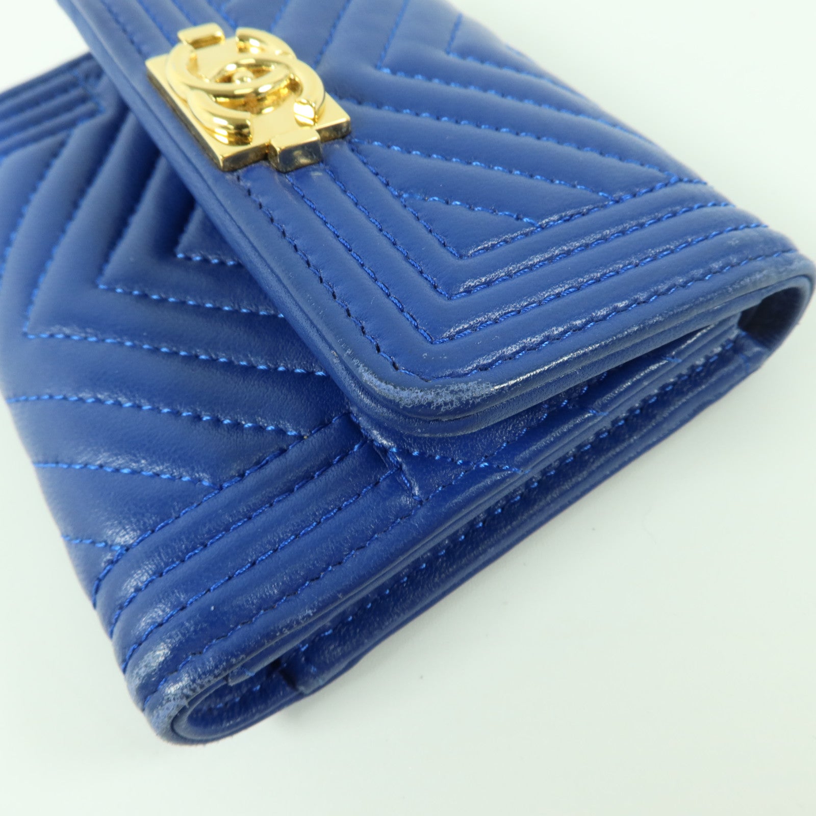 CHANEL 羊皮皮革Chanel Boy Wallet錢包