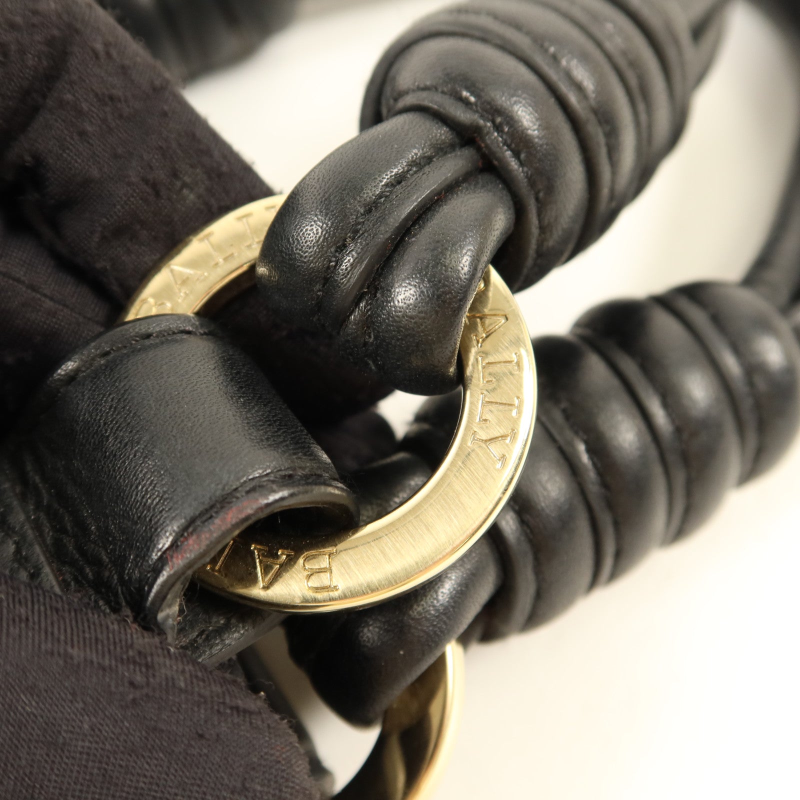 BALLY 牛皮皮革Handbag金扣手挽袋
