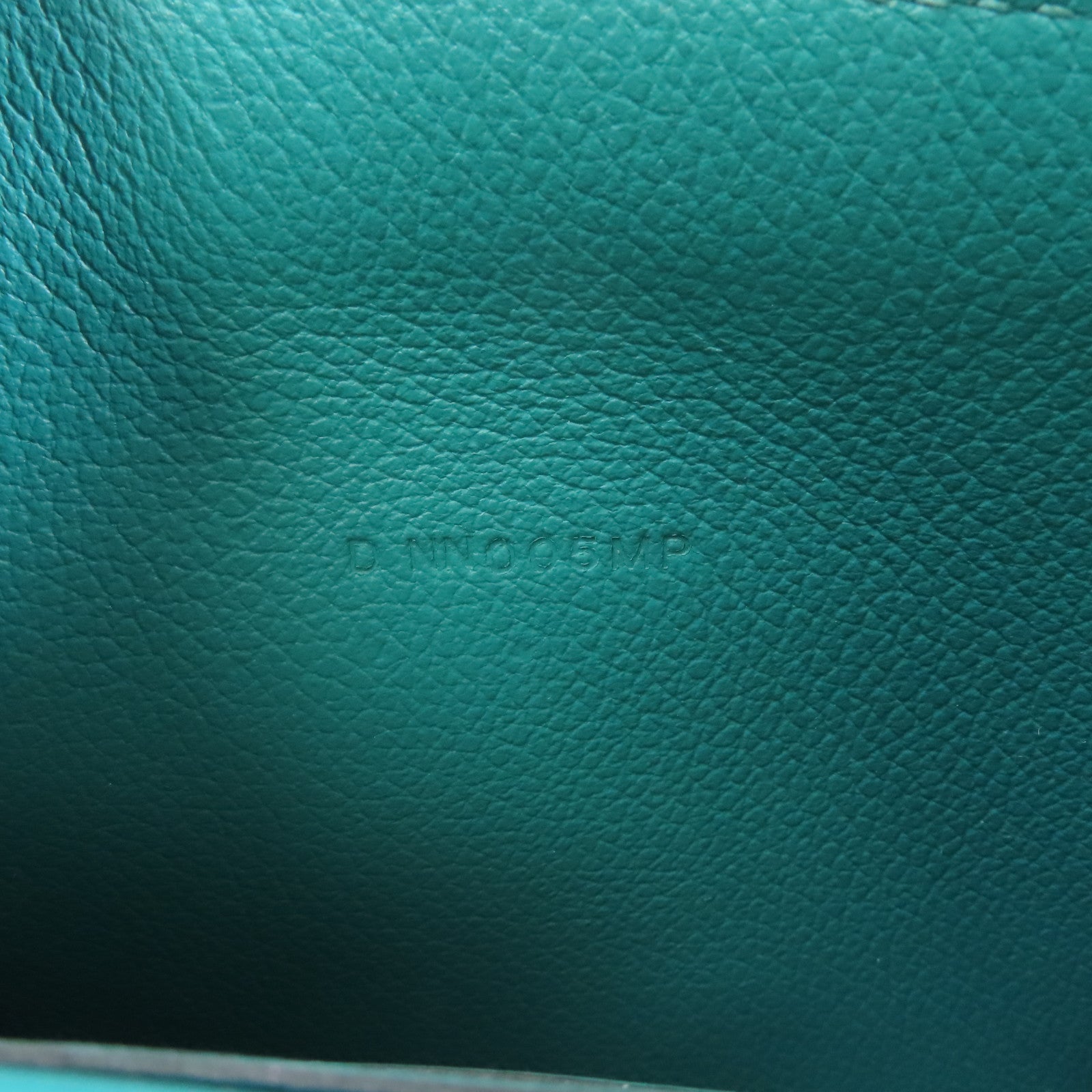 HERMES 【激減優惠】Evercolor皮革2002 Wallet銀扣錢包Vert Verone/綠色