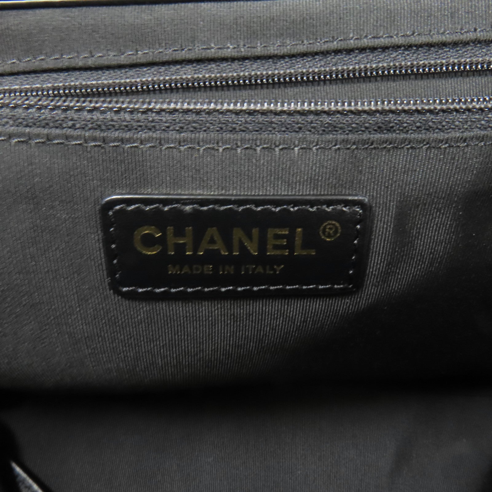 CHANEL 牛皮皮革Tote Bag金扣手挽肩背兩用袋