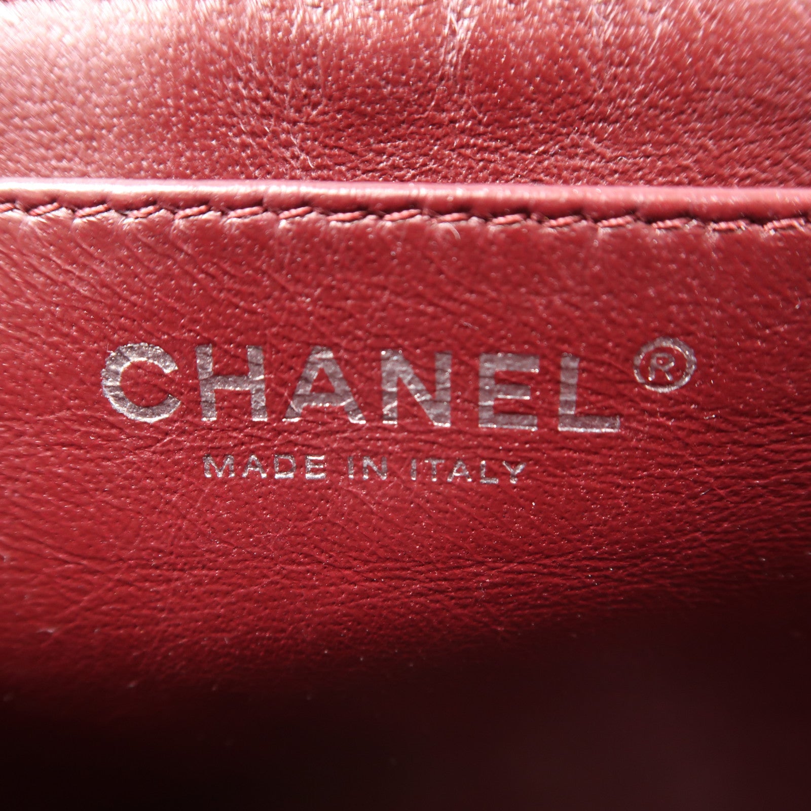 CHANEL CC SHW Chain Shoulder Bag Calfskin Leather Navy