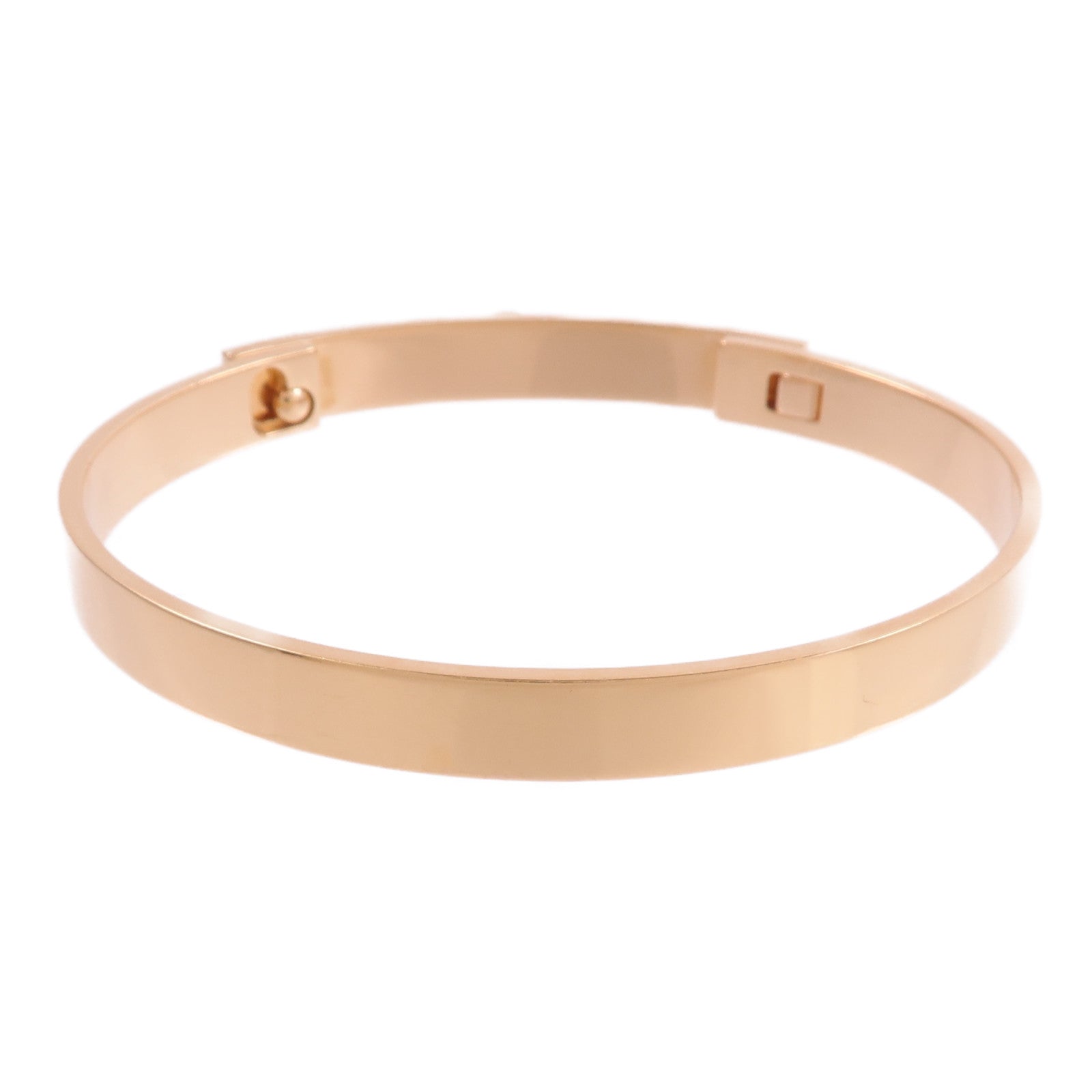 HERMES 18K玫瑰金Collier De Chien Bracelet XS鑽石手鐲