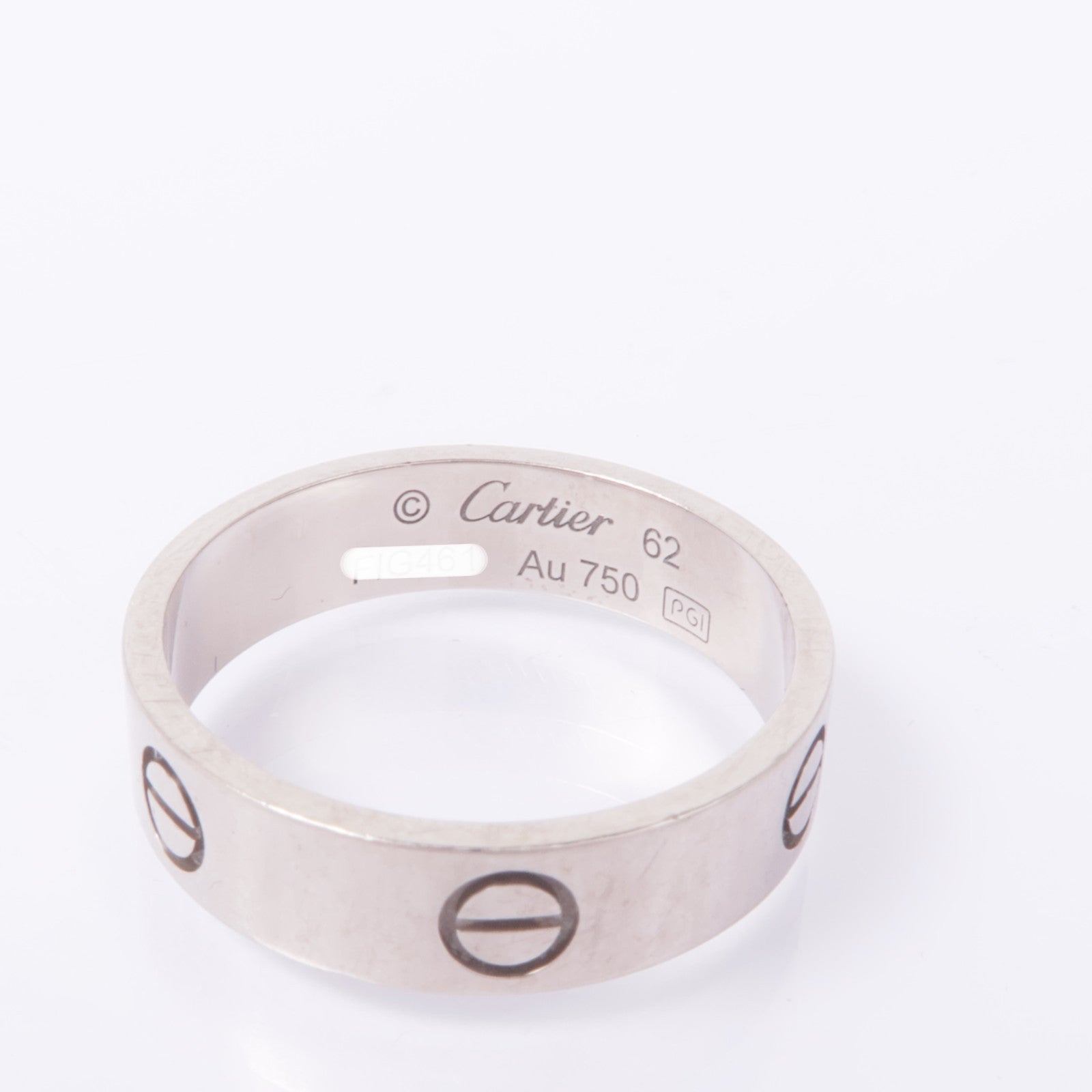 CARTIER 18K白金Love Ring戒指Cartier#62/US#9.75