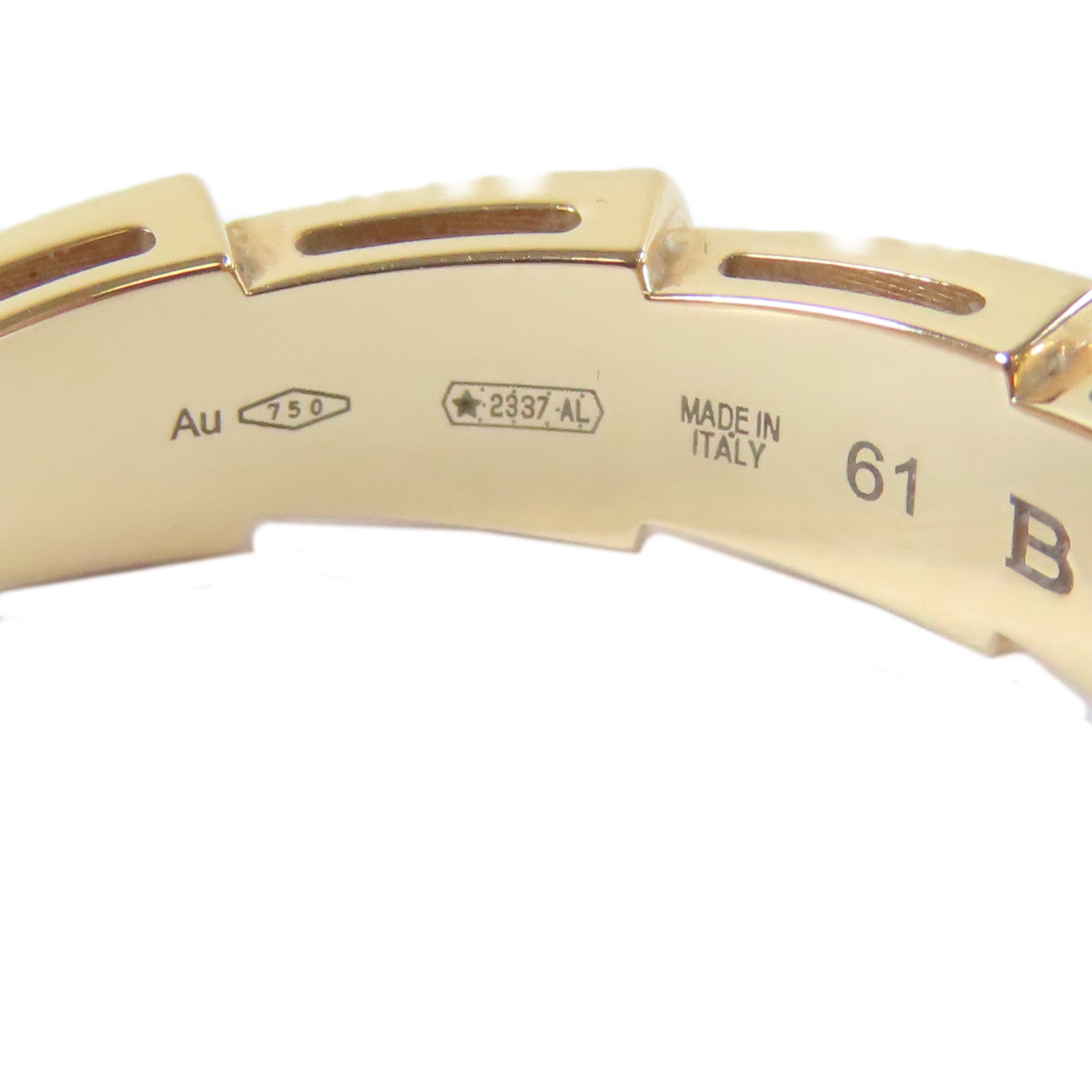 BVLGARI 【激減優惠】18K玫瑰金Serpenti Ring戒指#61/US#9.25
