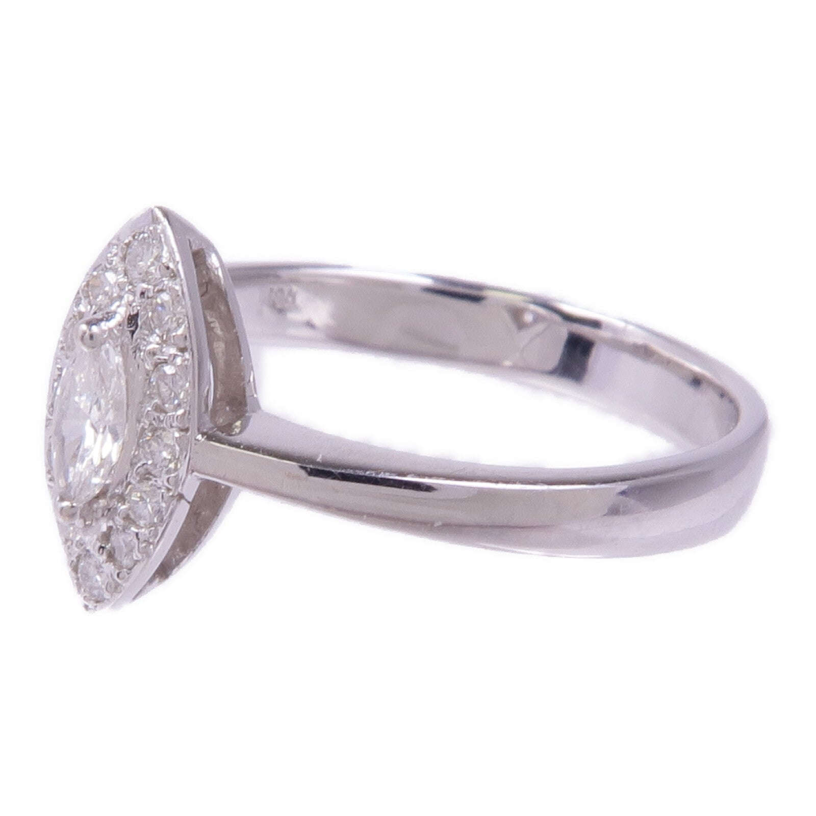 JEWELRY 【激減優惠】18K白金Diamond Ring鑽石戒指US#4.5