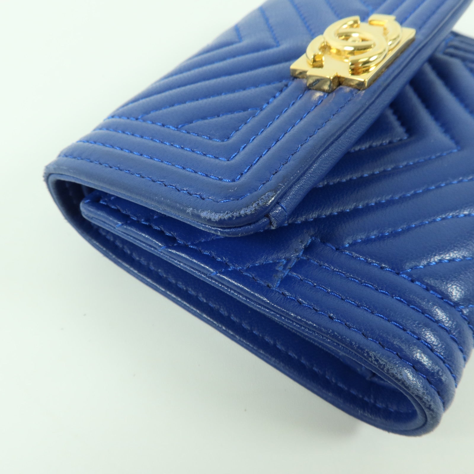 CHANEL 羊皮皮革Chanel Boy Wallet錢包