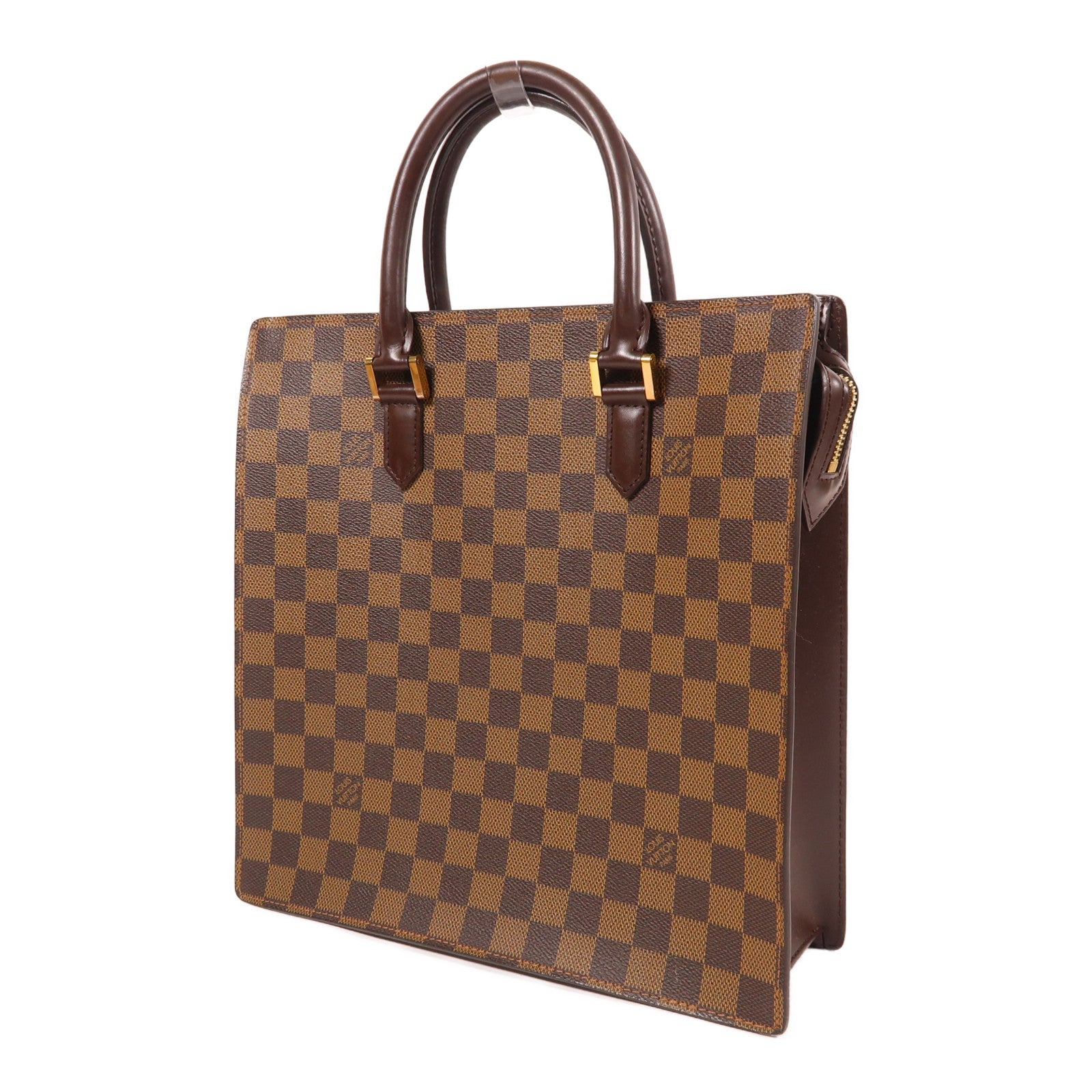 LOUIS VUITTON Damier Ebene Venice金扣手挽袋