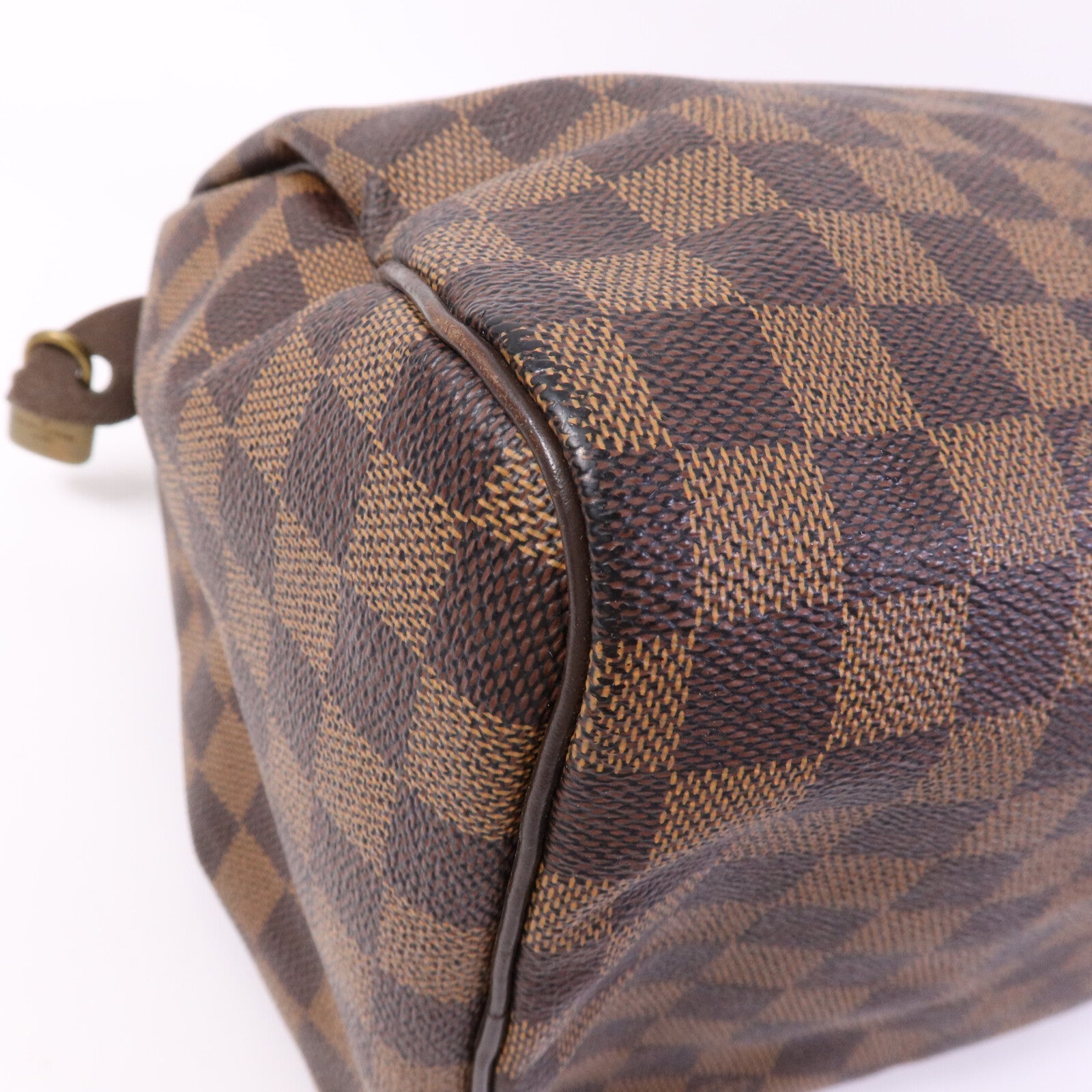 LOUIS VUITTON Damier Speedy 30金扣手挽袋