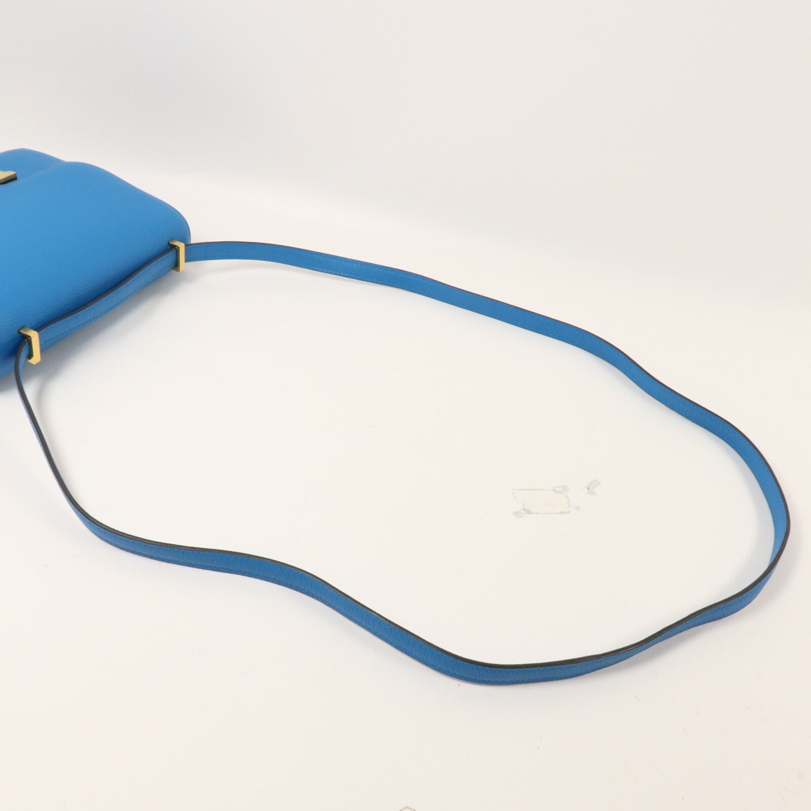 HERMES Evercolor皮革Constance Mini肩背袋Bleu Zanzibar