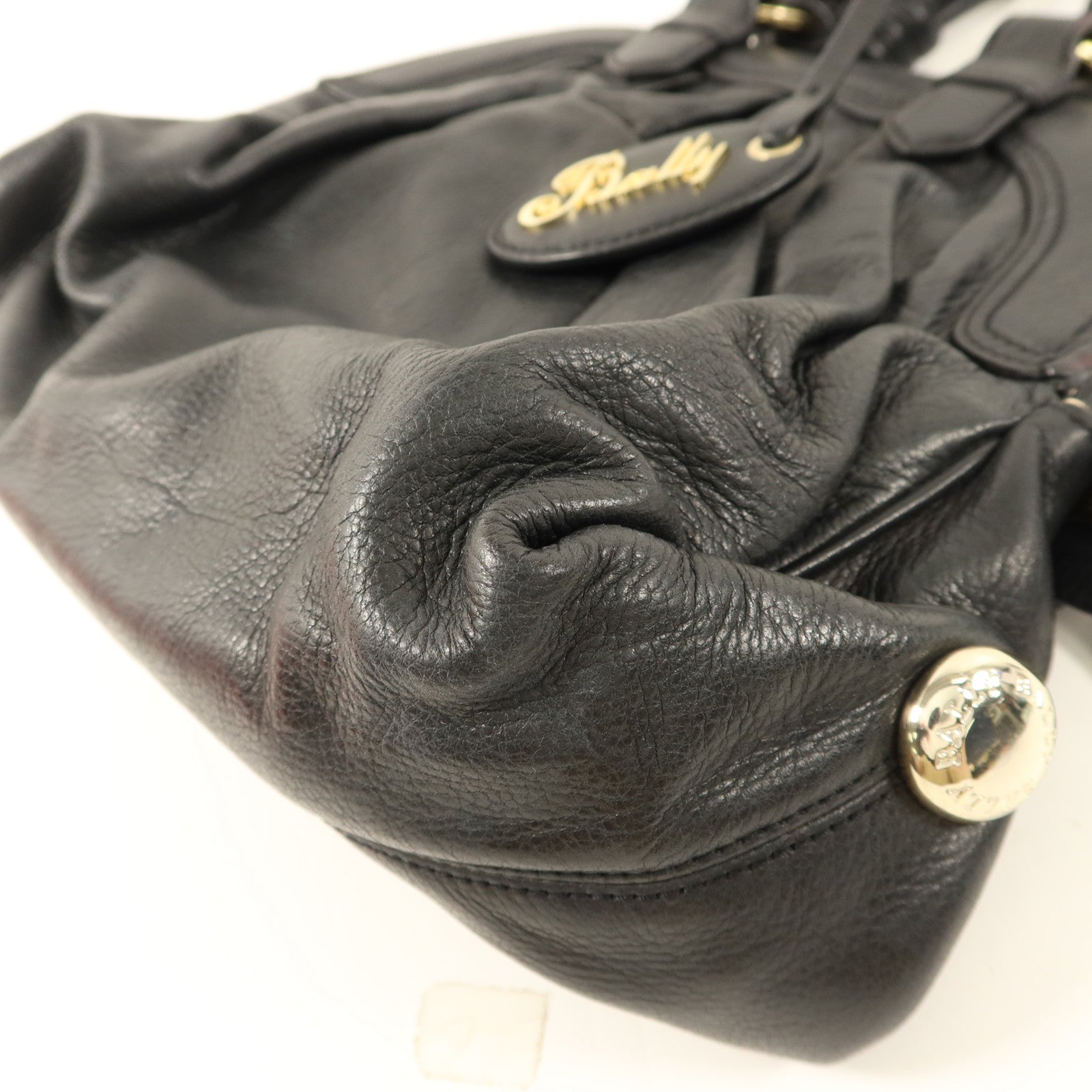 BALLY 牛皮皮革Handbag金扣手挽袋