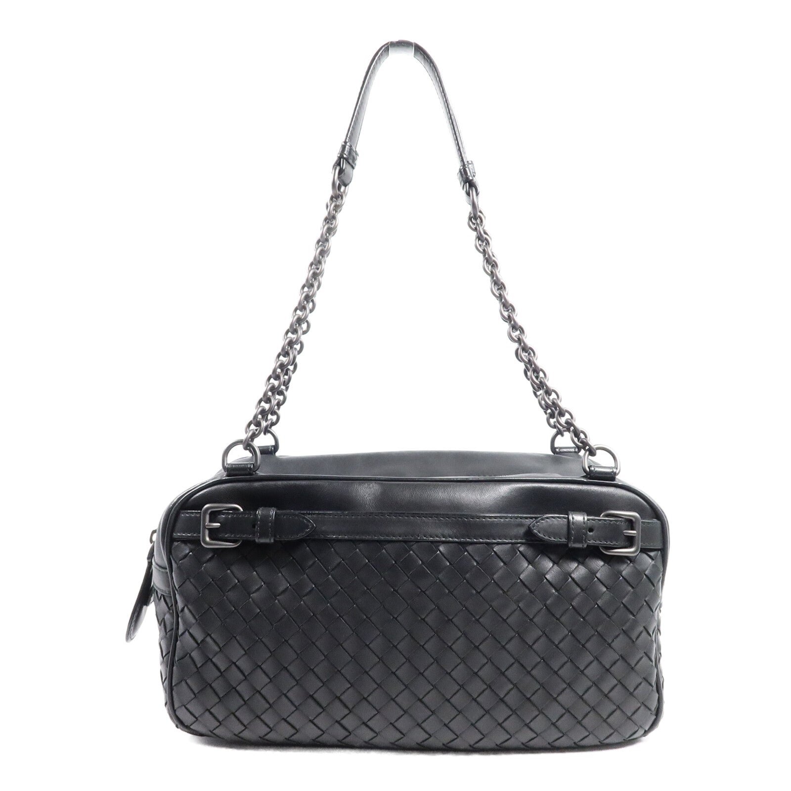 BOTTEGA VENETA 牛皮皮革Shoulder Bag鏈帶肩背袋