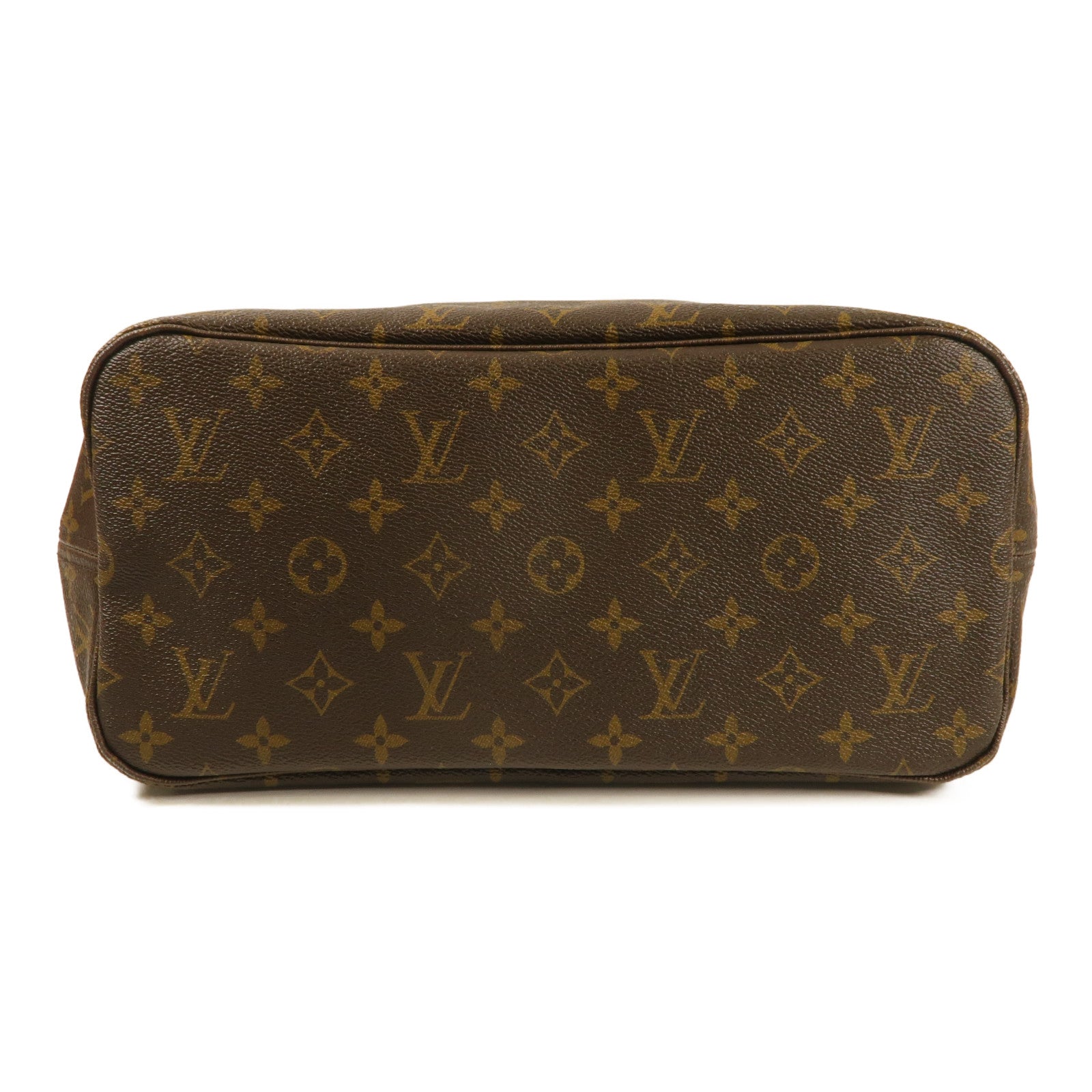 LOUIS VUITTON Monogram Neverfull MM金扣手挽袋