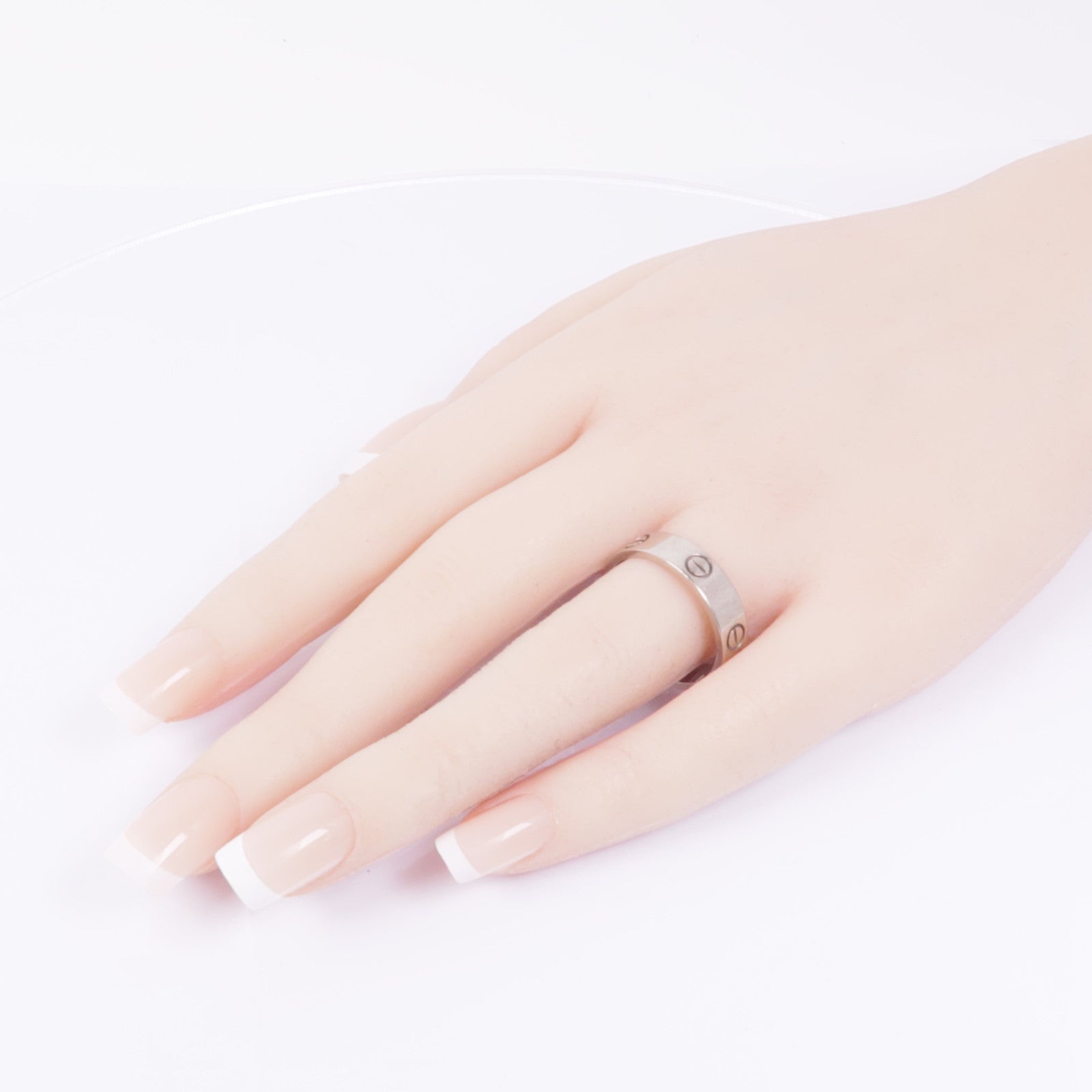 CARTIER 18K白金Love Ring戒指Cartier#62/US#9.75