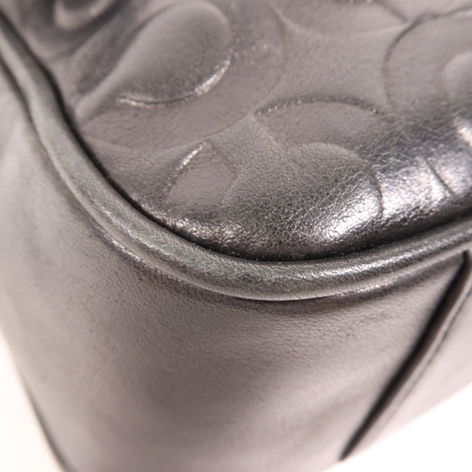 COACH 牛皮皮革Shoulder Bag銀扣肩背袋