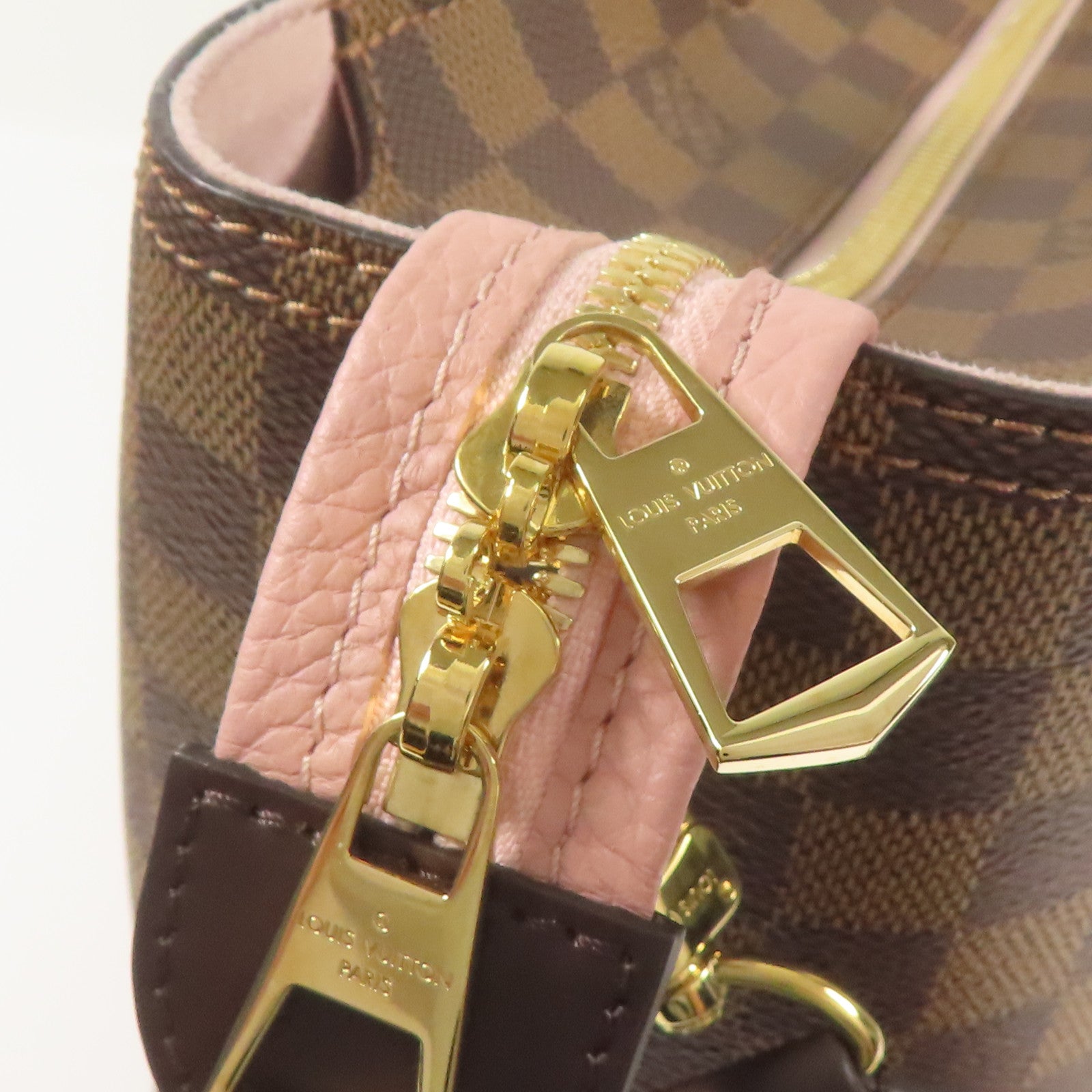 LOUIS VUITTON Damier Shoulder Bag金扣手挽肩背兩用袋
