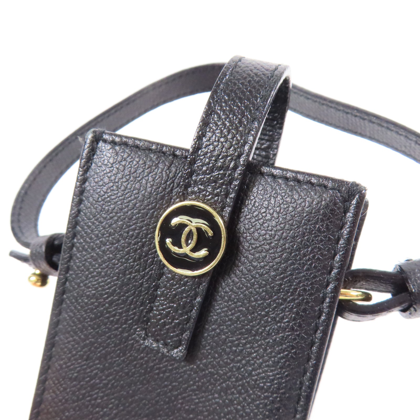 CHANEL 牛皮皮革Cigarette Case金扣肩背袋