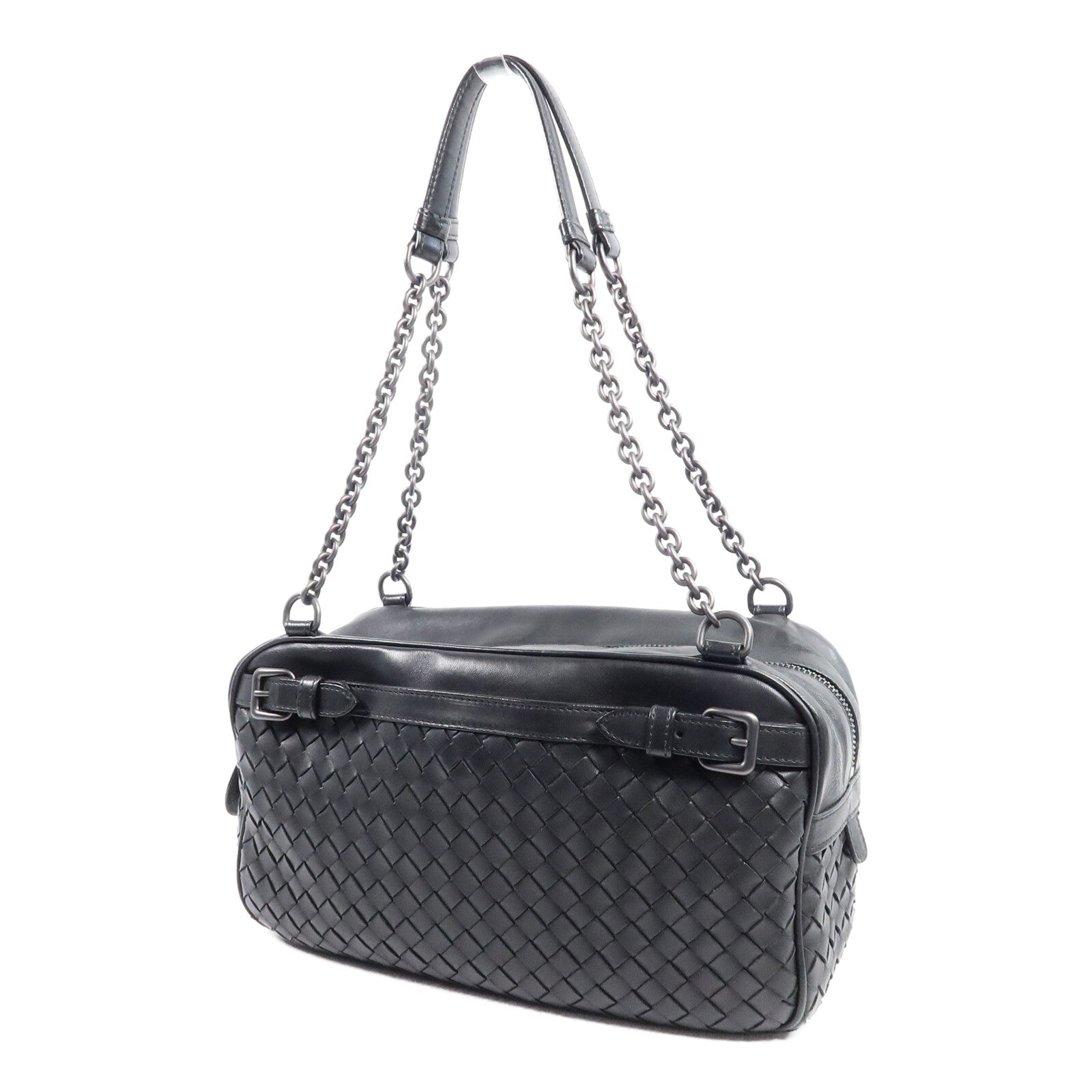 BOTTEGA VENETA 牛皮皮革Shoulder Bag鏈帶肩背袋