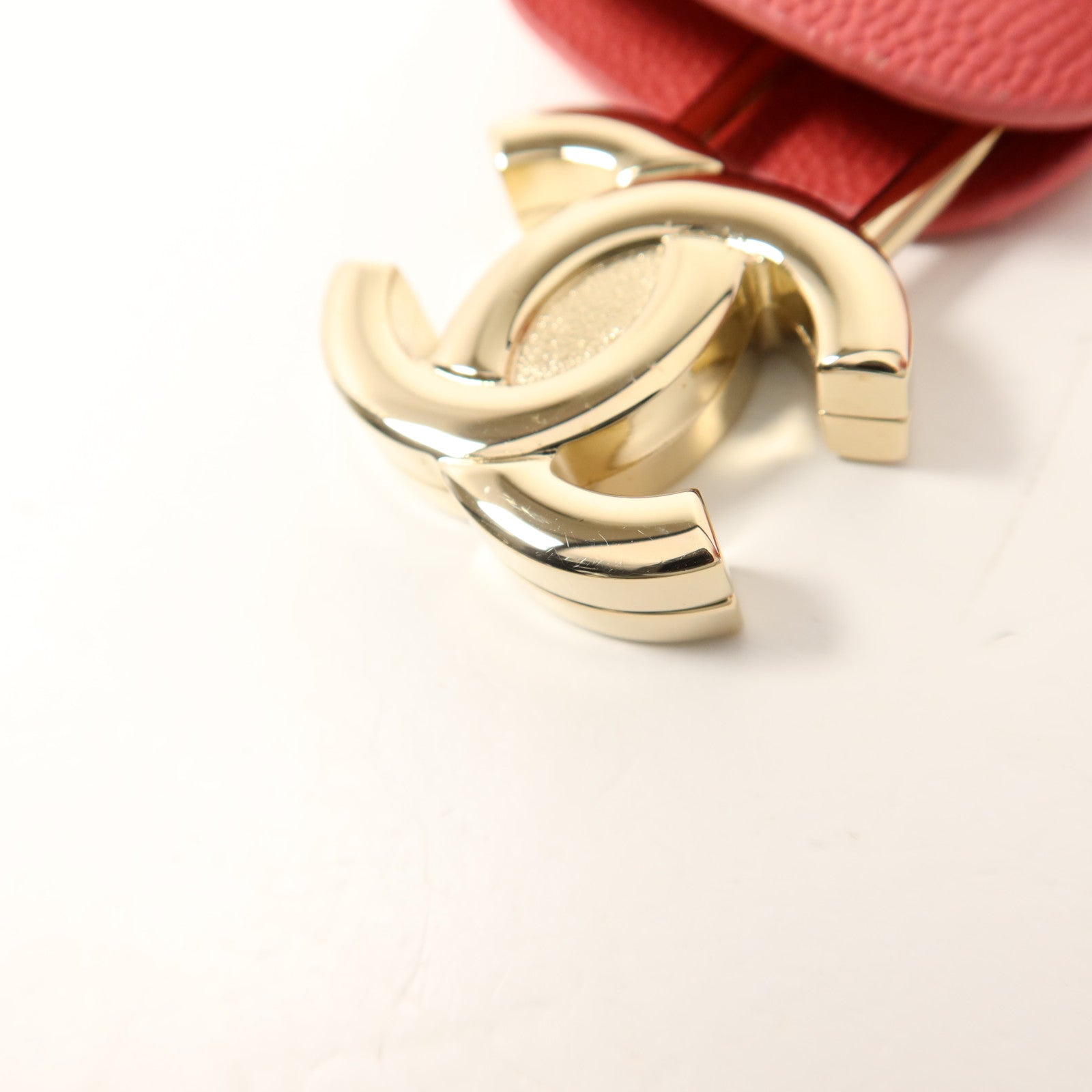 CHANEL 牛皮皮革Vanity Case金扣手挽肩背兩用袋