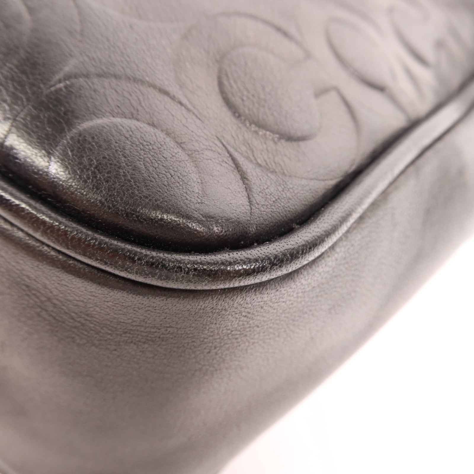 COACH 牛皮皮革Shoulder Bag銀扣肩背袋