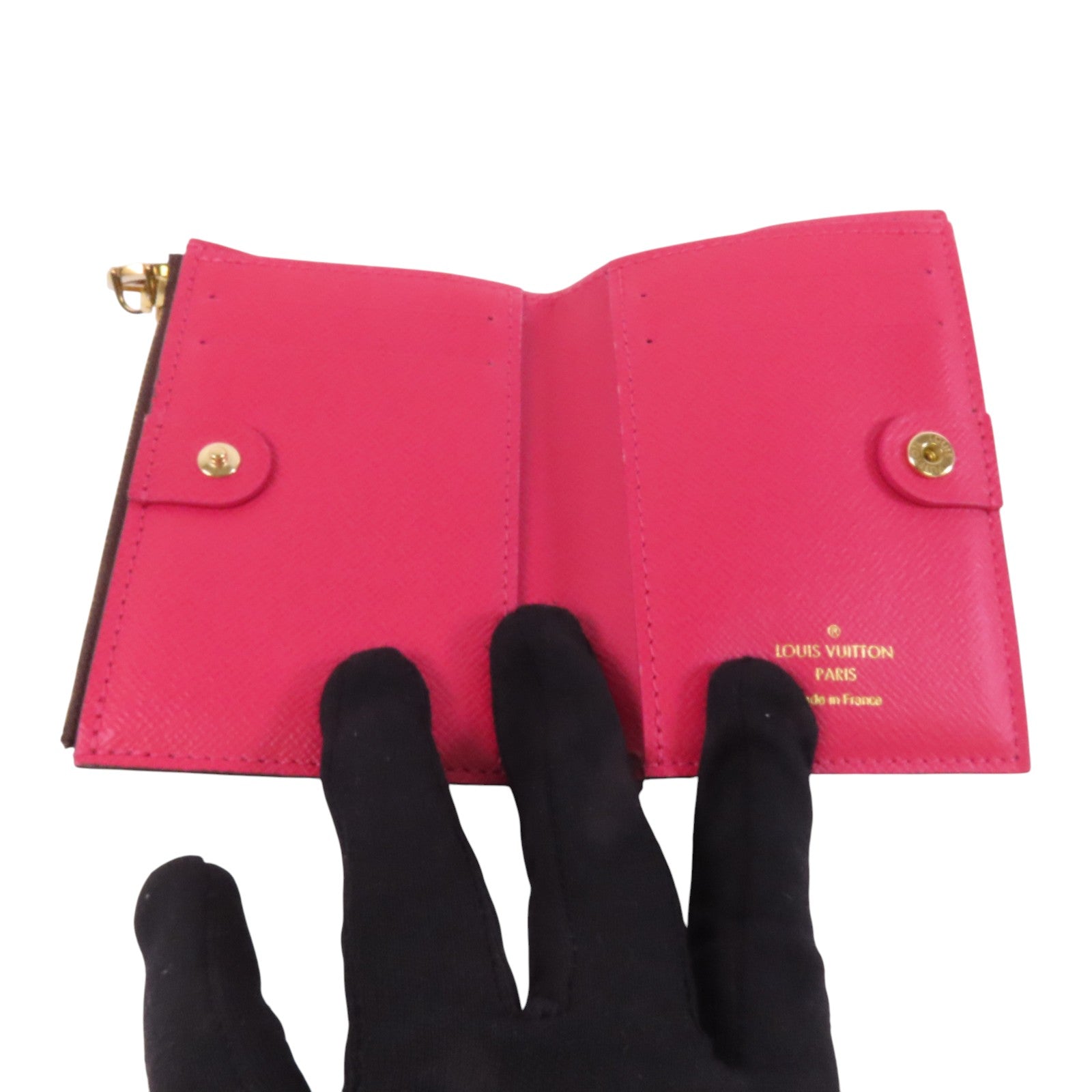 LOUIS VUITTON Monogram Lisa Wallet金扣短錢包